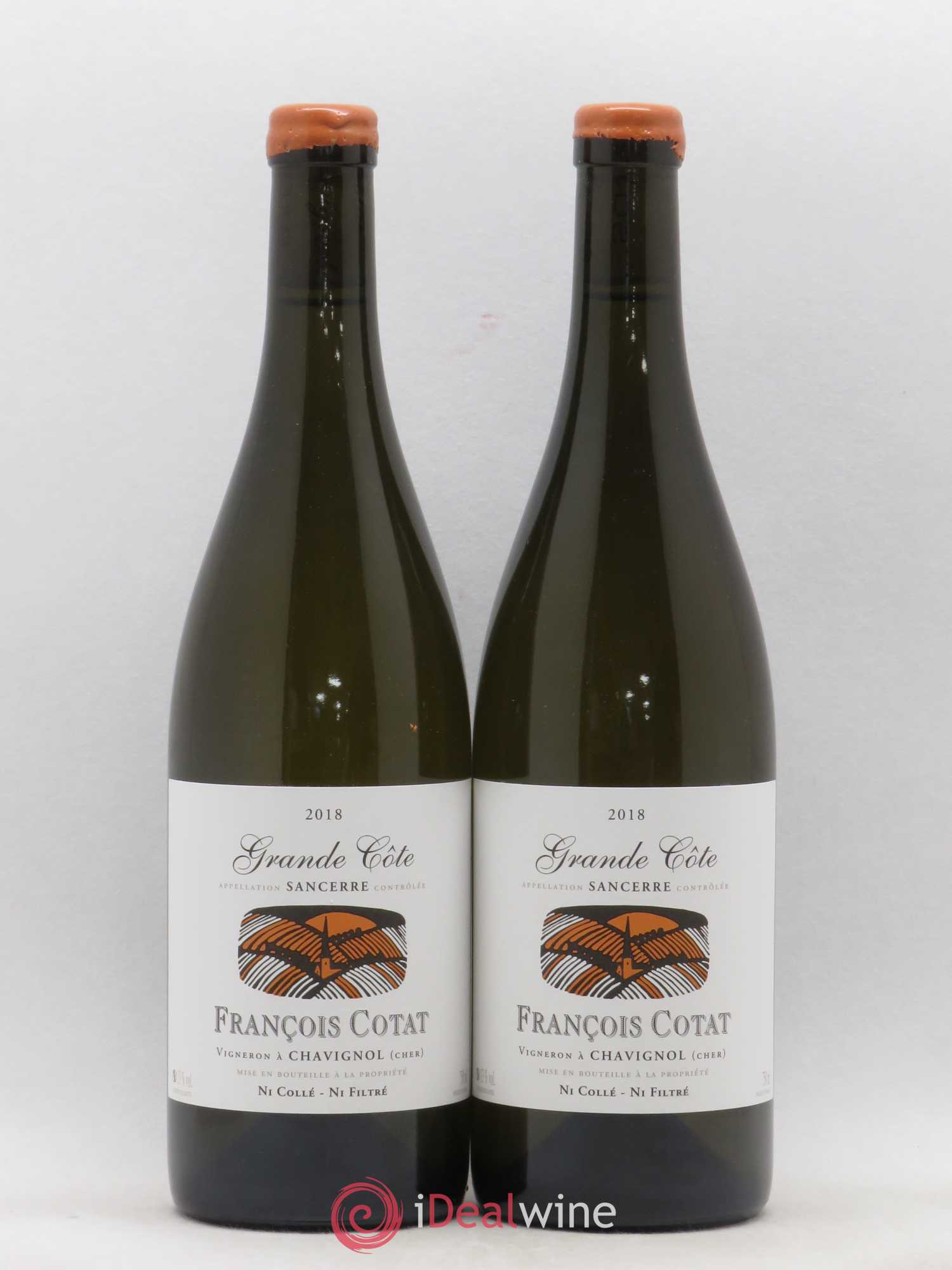 Sancerre La Grande Côte François Cotat (sans prix de réserve) 2018 - Lot de 2 bouteilles - 0