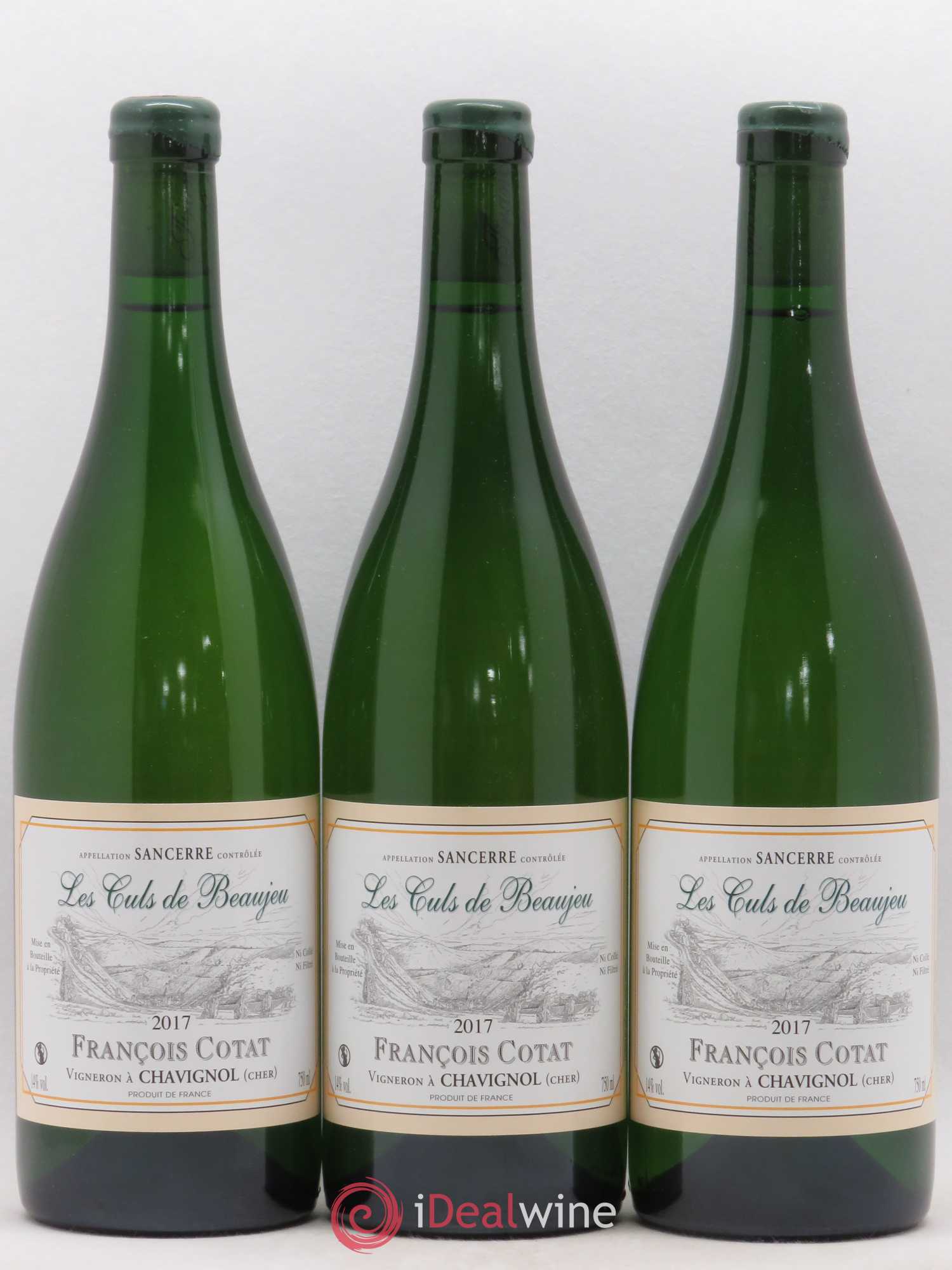 Sancerre Les Culs de Beaujeu François Cotat 2017 - Lot de 3 bouteilles - 0