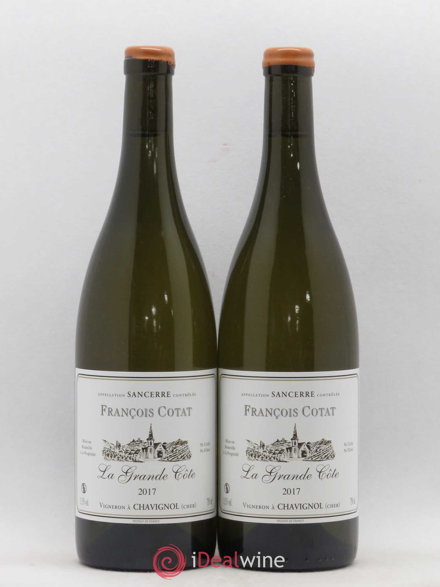 Sancerre La Grande Côte François Cotat (sans prix de réserve) 2017 - Lot de 2 bouteilles - 0