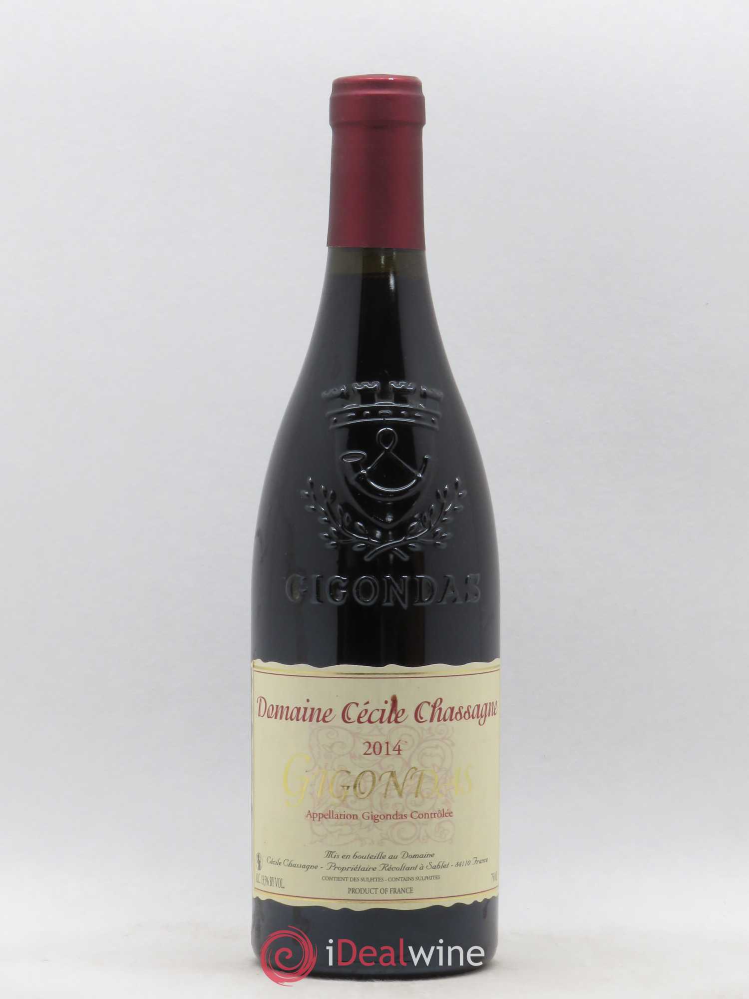 Gigondas Cécile Chassagne 2014 - Posten von 1 Flasche - 0