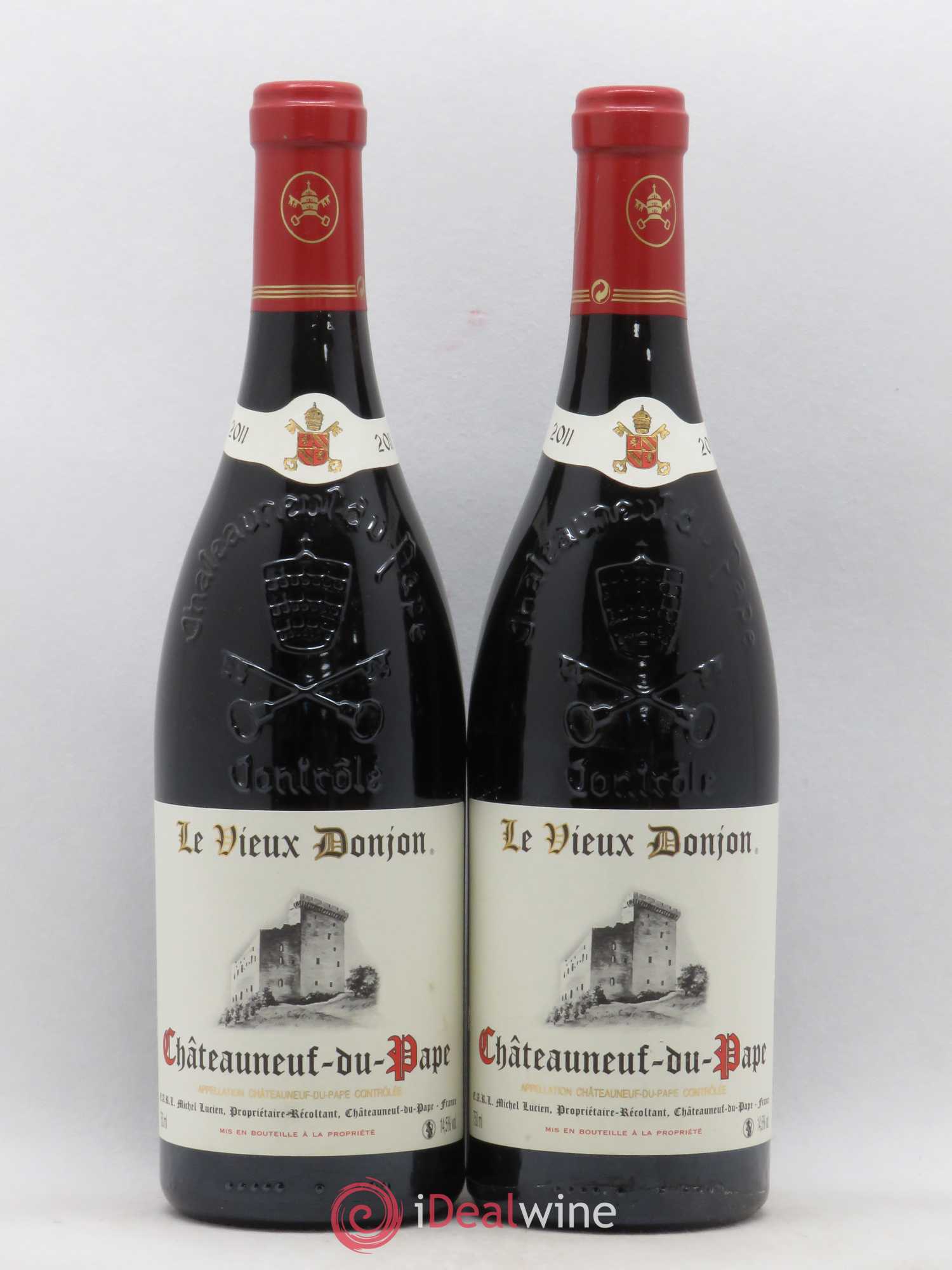 Châteauneuf-du-Pape Le Vieux Donjon Michel Lucien (sans prix de réserve) 2011 - Lot de 2 bouteilles - 0