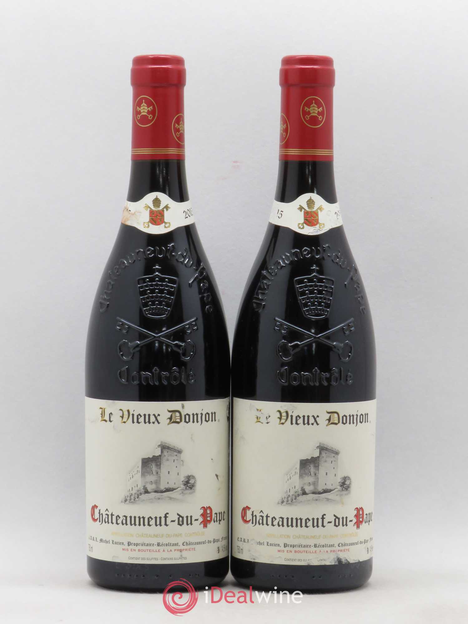 Châteauneuf-du-Pape Le Vieux Donjon Michel Lucien 2015 - Lot de 2 bouteilles - 0