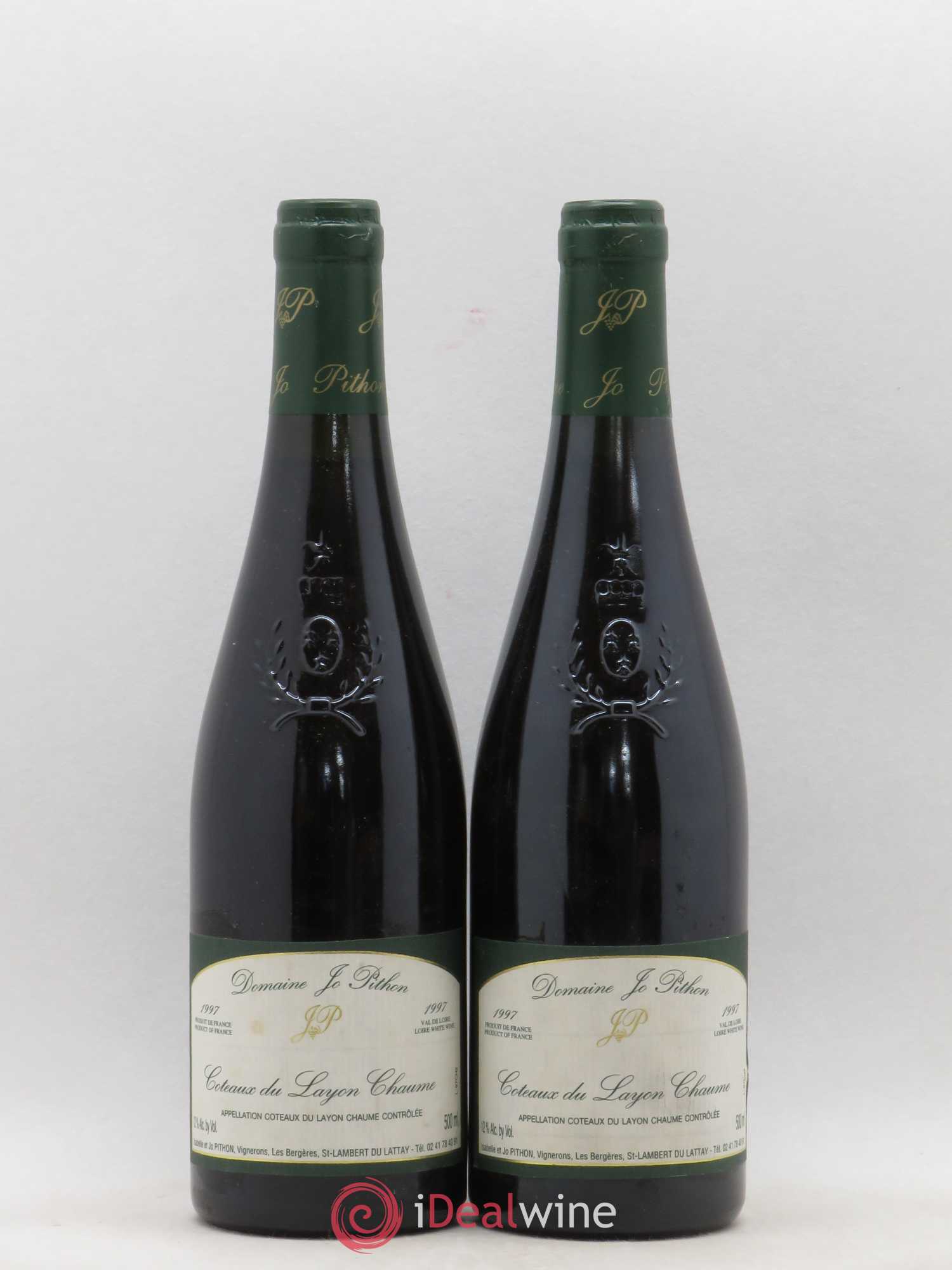 Coteaux du Layon Chaumes Domaine Jo Pithon (sans prix de réserve) 1997 - Lotto di 2 bottiglie - 0