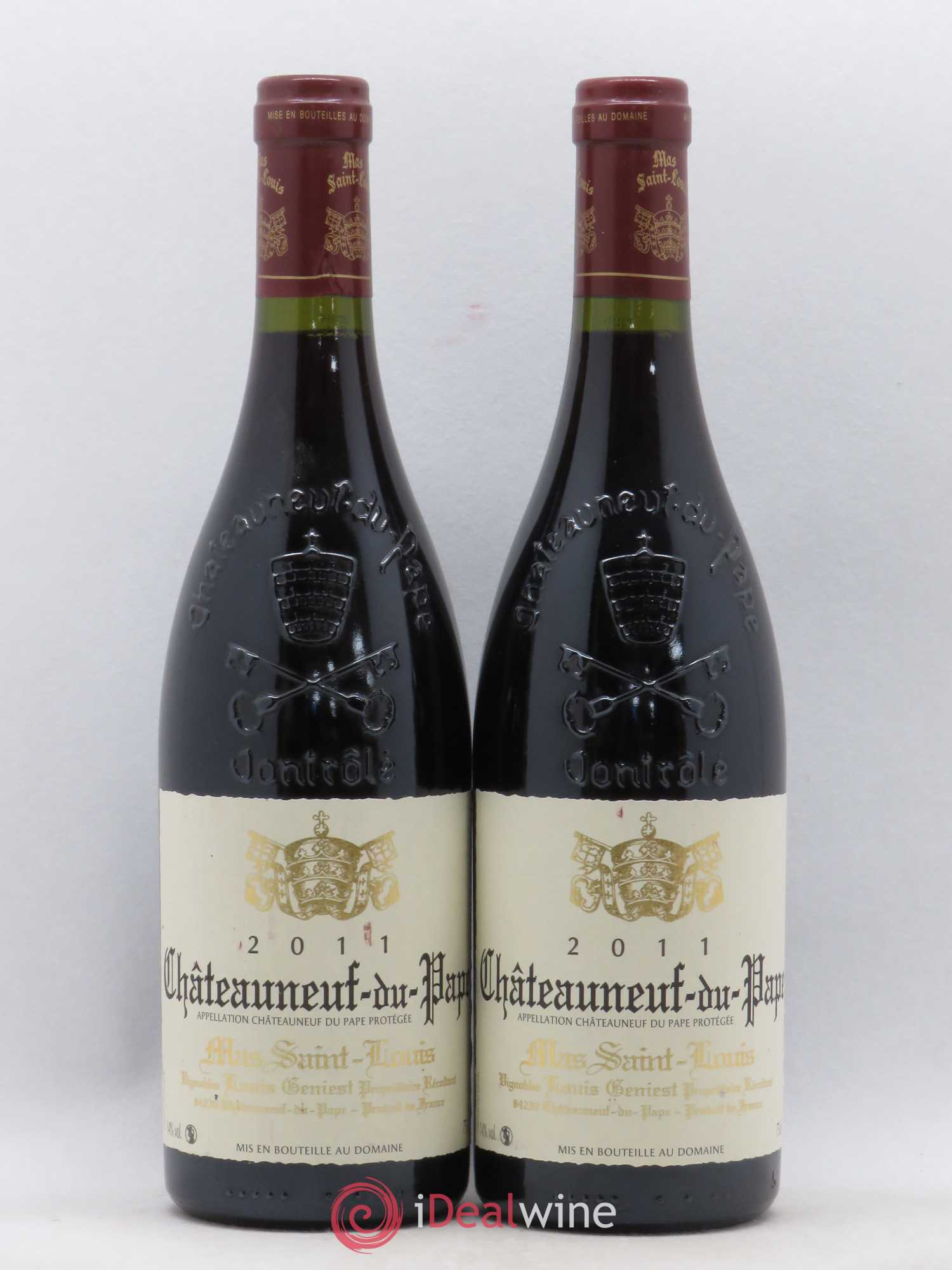 Châteauneuf-du-Pape Tradition Mas Saint-Louis (sans prix de réserve) 2011 - Lot de 2 bouteilles - 0