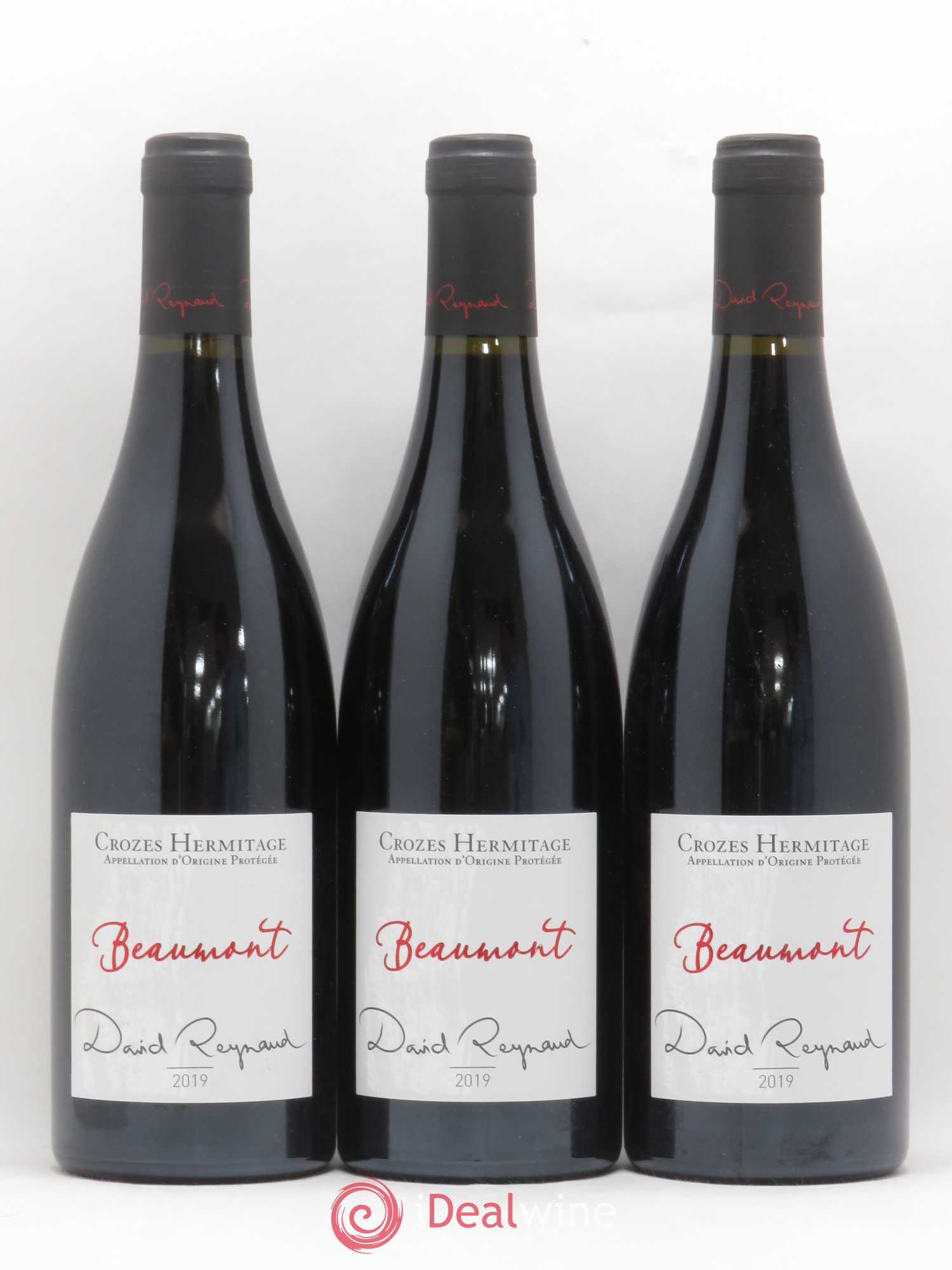 Crozes-Hermitage Beaumont Domaine Les Bruyeres David Reynaud (sans prix de réserve) 2019 - Posten von 3 Flaschen - 0