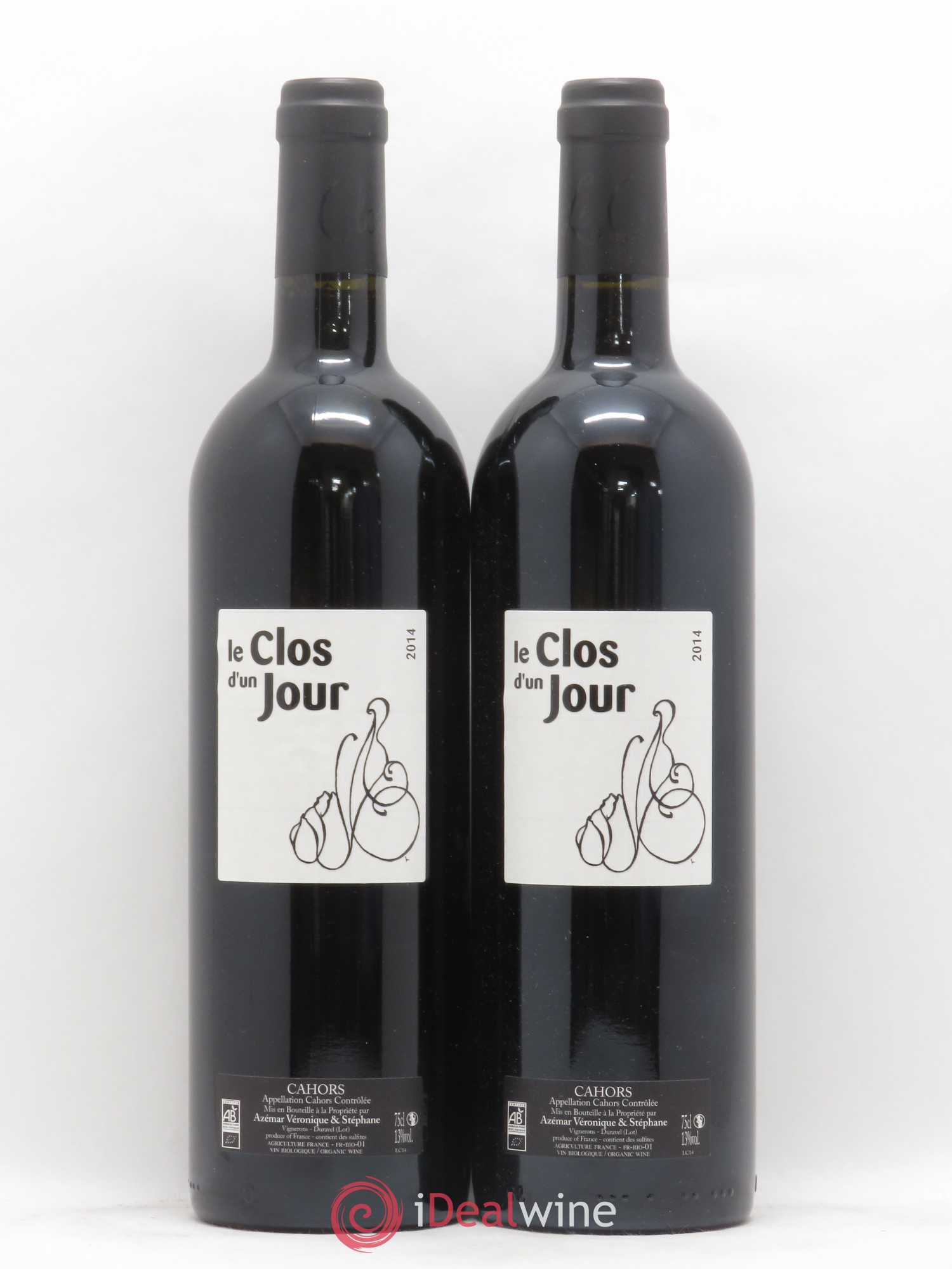 Cahors Le Clos d'un jour (sans prix de réserve) 2014 - Posten von 2 Flaschen - 0