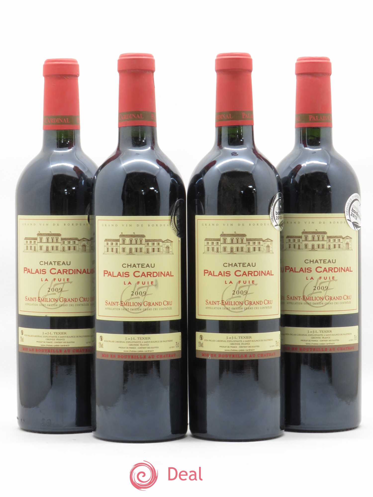 Château Palais Cardinal La Fuie 2009 - Lot de 4 bouteilles - 0