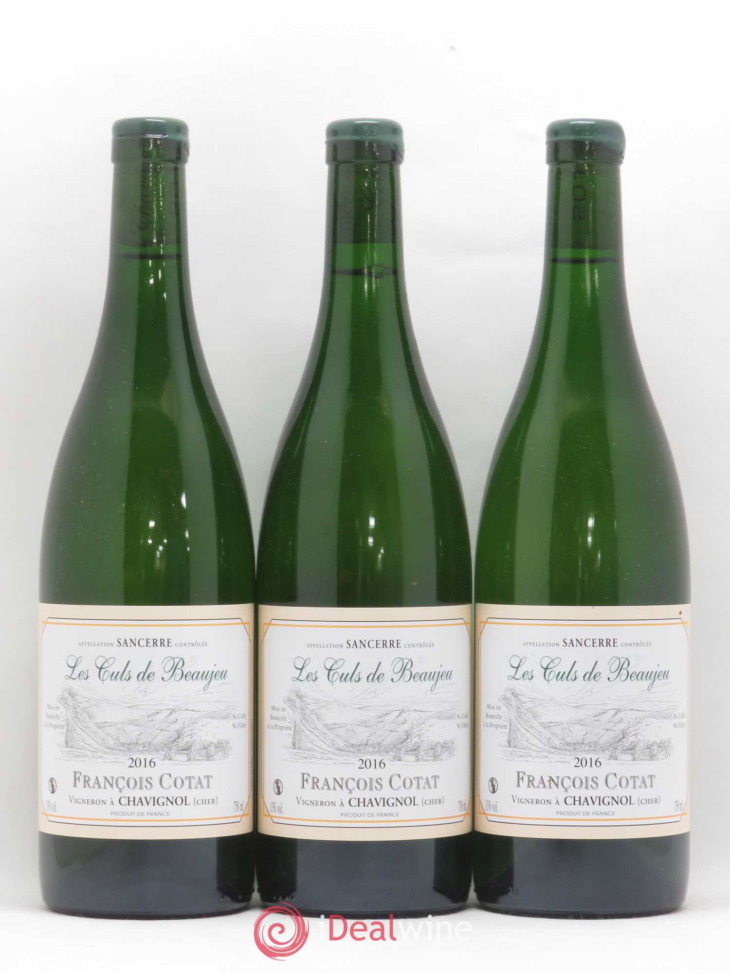Sancerre Les Culs de Beaujeu François Cotat 2016 - Lot de 3 bouteilles - 0