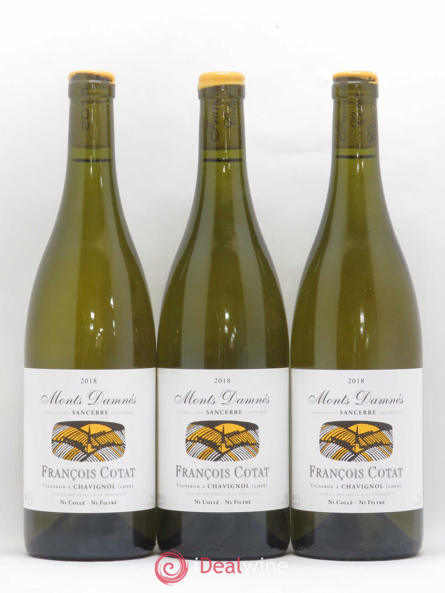 Sancerre Les Monts Damnés François Cotat 2018 - Lot de 3 bouteilles - 0