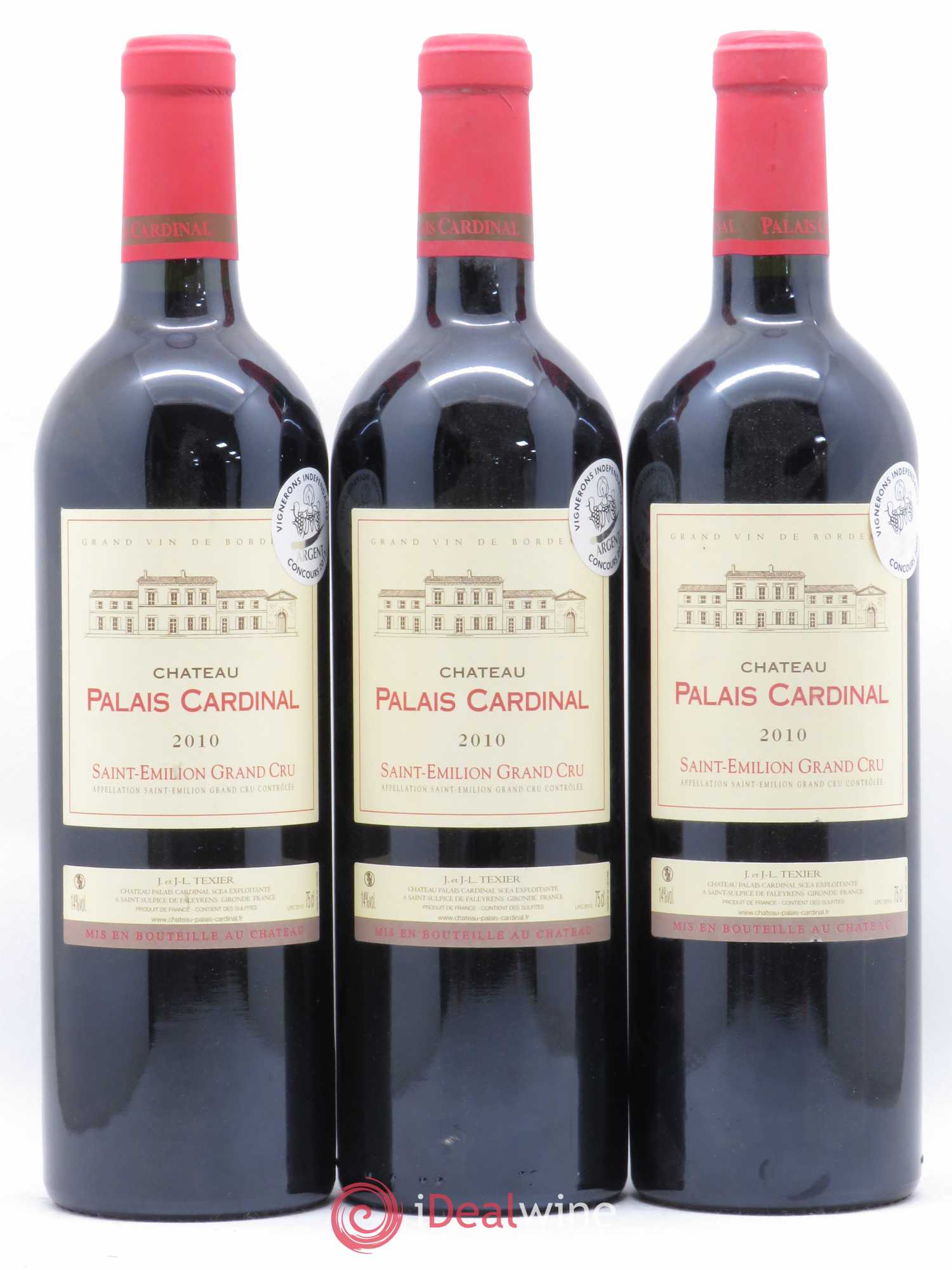 Château Palais Cardinal La Fuie 2010 - Lot de 3 bouteilles - 0