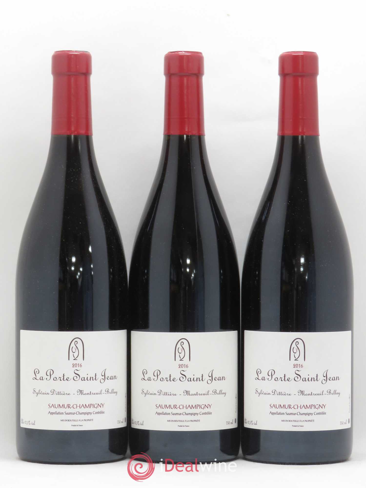 Saumur-Champigny La Porte Saint Jean (sans prix de réserve) 2016 - Lot de 3 bouteilles - 0