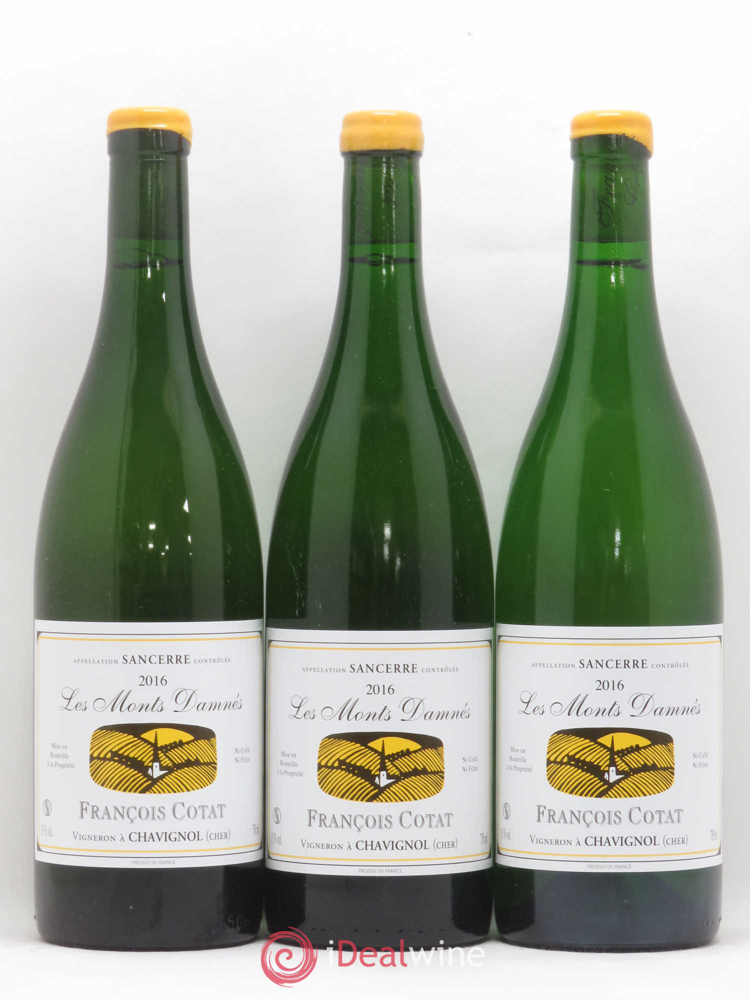 Sancerre Les Monts Damnés François Cotat 2016 - Lot de 3 bouteilles - 0