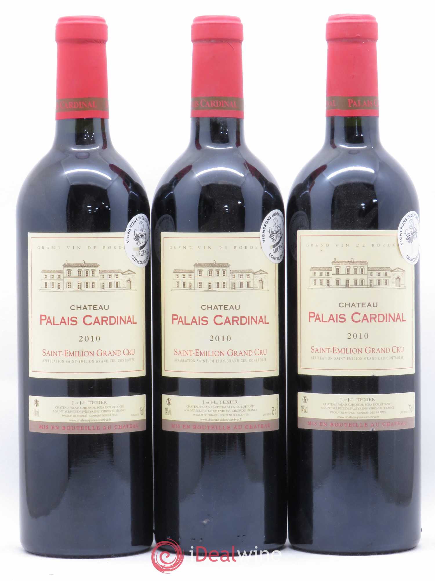 Château Palais Cardinal La Fuie 2010 - Lot de 3 bouteilles - 0