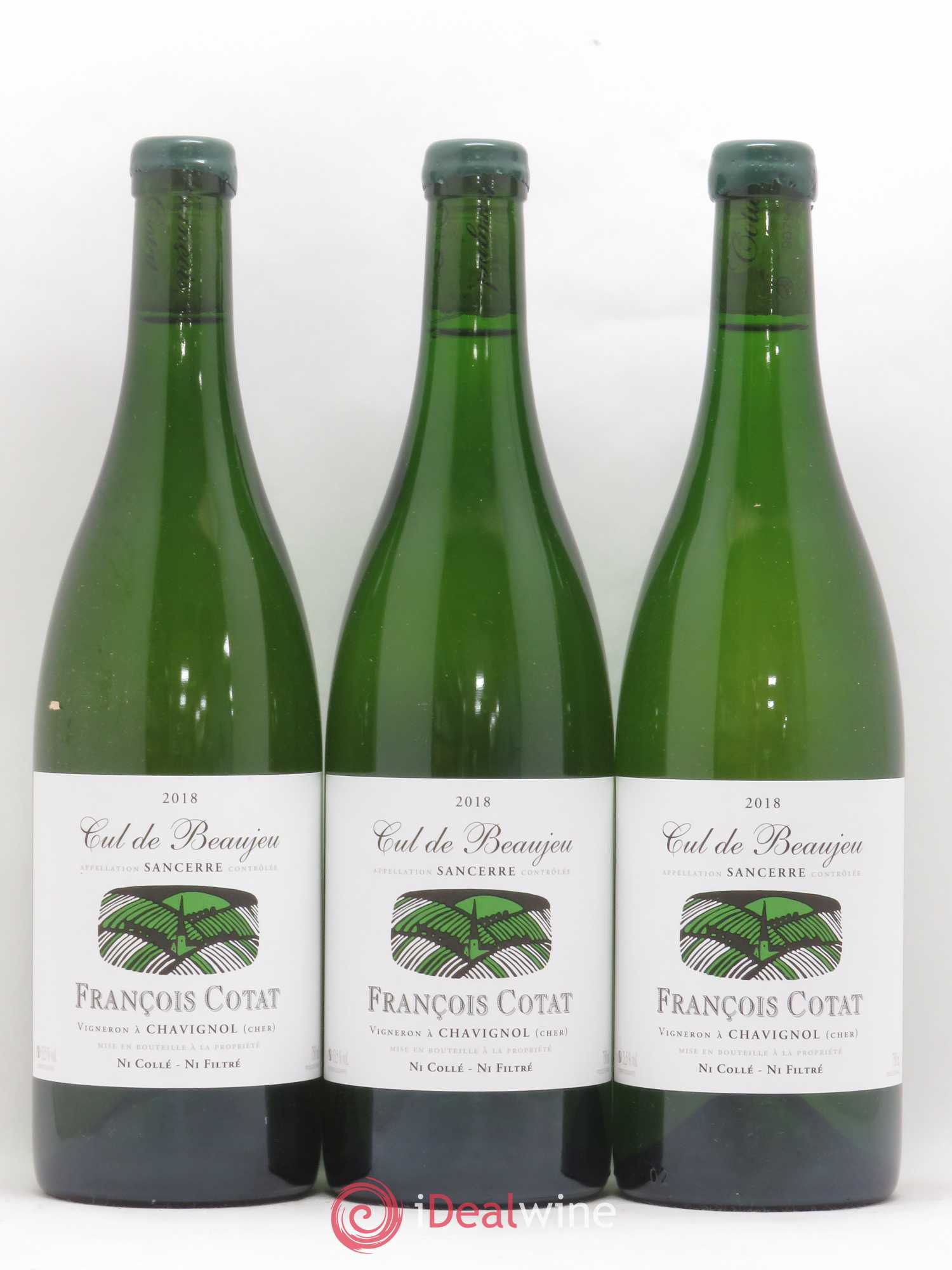Sancerre Les Culs de Beaujeu François Cotat 2018 - Lot de 3 bouteilles - 0