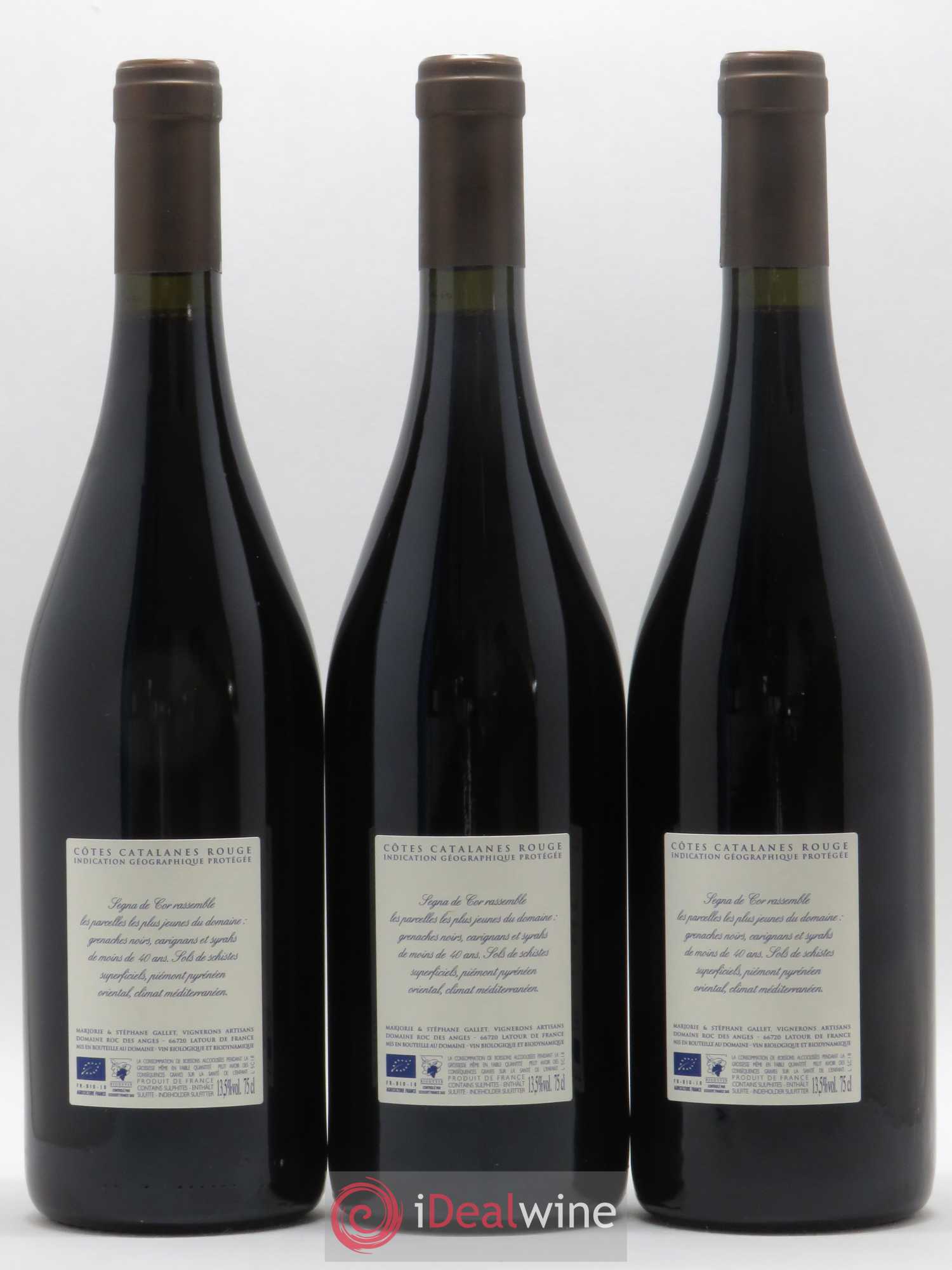 Côtes du Roussillon Roc des Anges Segna de Cor Marjorie et Stéphane Gallet (sans prix de réserve) 2018 - Lot de 3 bouteilles - 1
