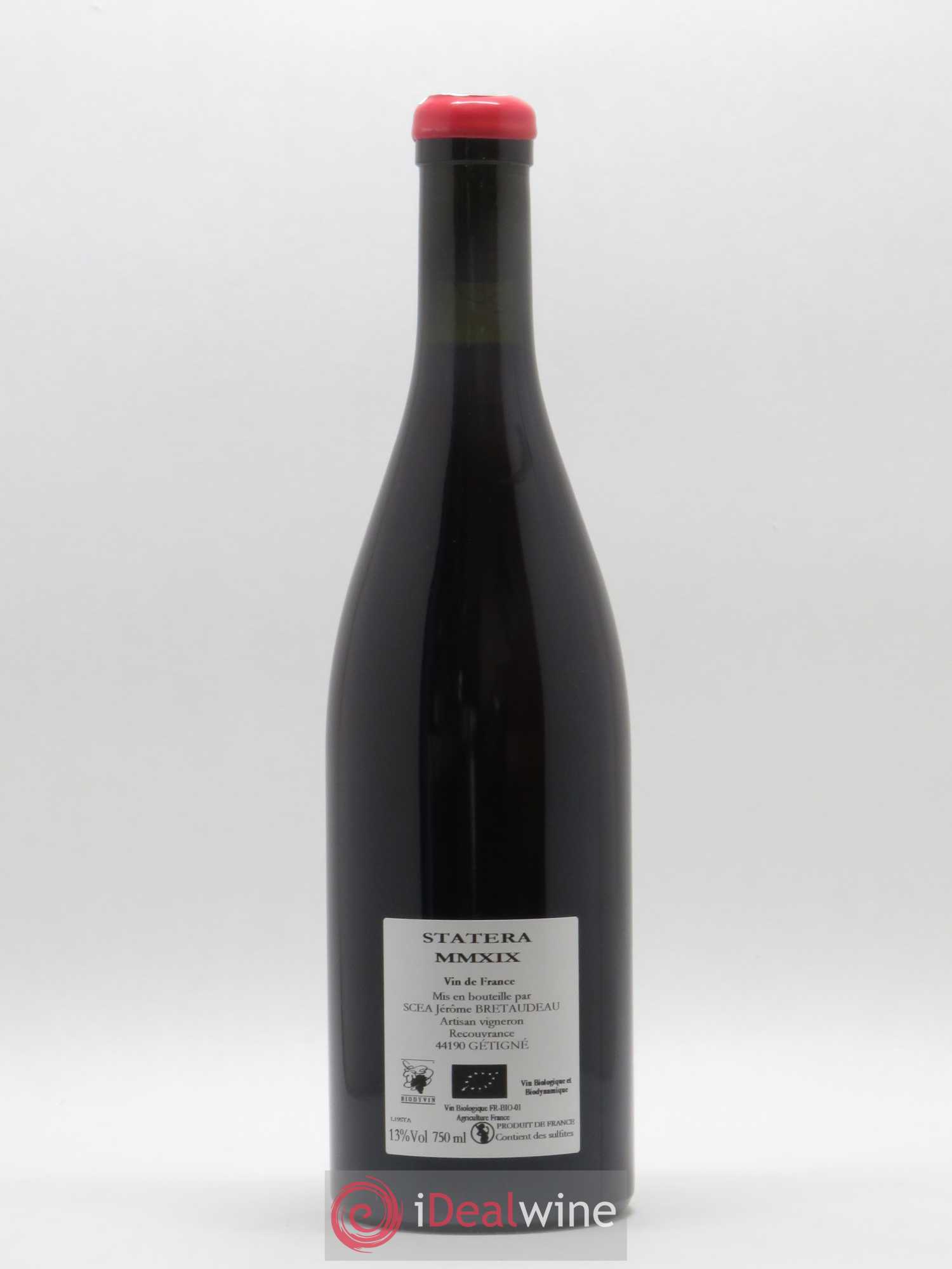 Vin de France Statera Jérôme Bretaudeau - Domaine de Bellevue  (sans prix de réserve) 2019 - Lot de 1 bouteille - 1