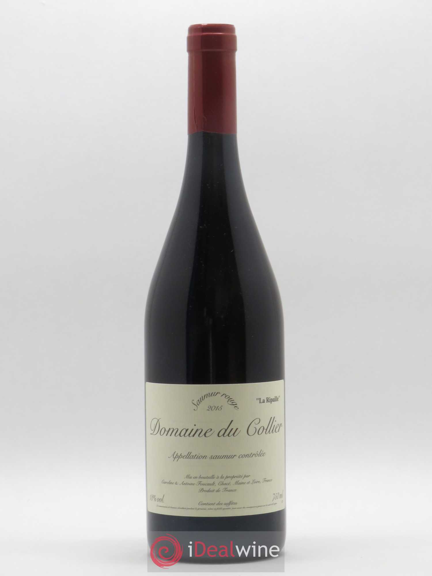 Saumur La Ripaille Domaine du Collier (sans prix de réserve) 2015 - Lot de 1 bouteille - 0