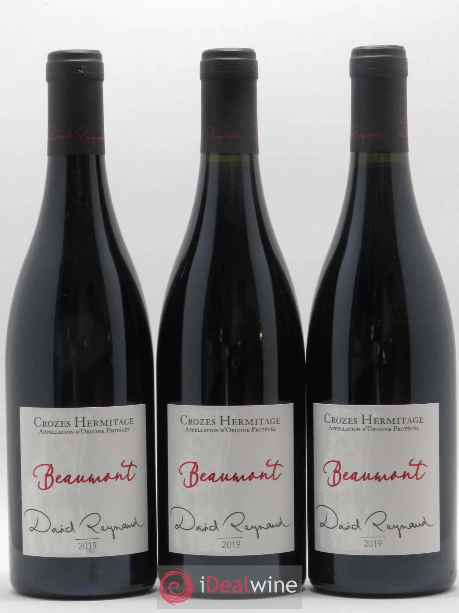 Crozes-Hermitage Beaumont Domaine Les Bruyères David Reynaud (sans prix de réserve) 2019 - Posten von 3 Flaschen - 0
