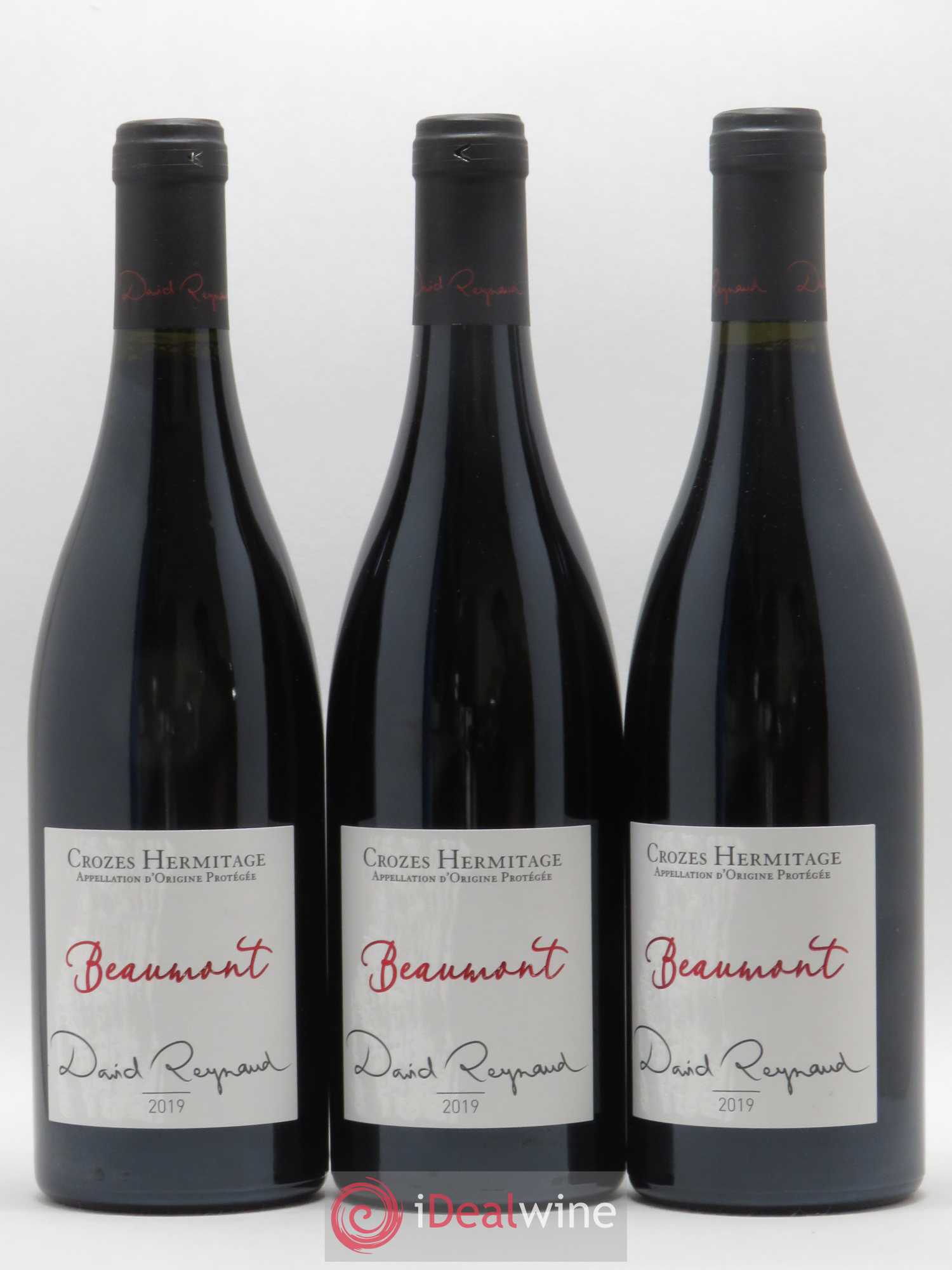 Crozes-Hermitage Beaumont Domaine Les Bruyères David Reynaud (sans prix de réserve) 2019 - Posten von 3 Flaschen - 0