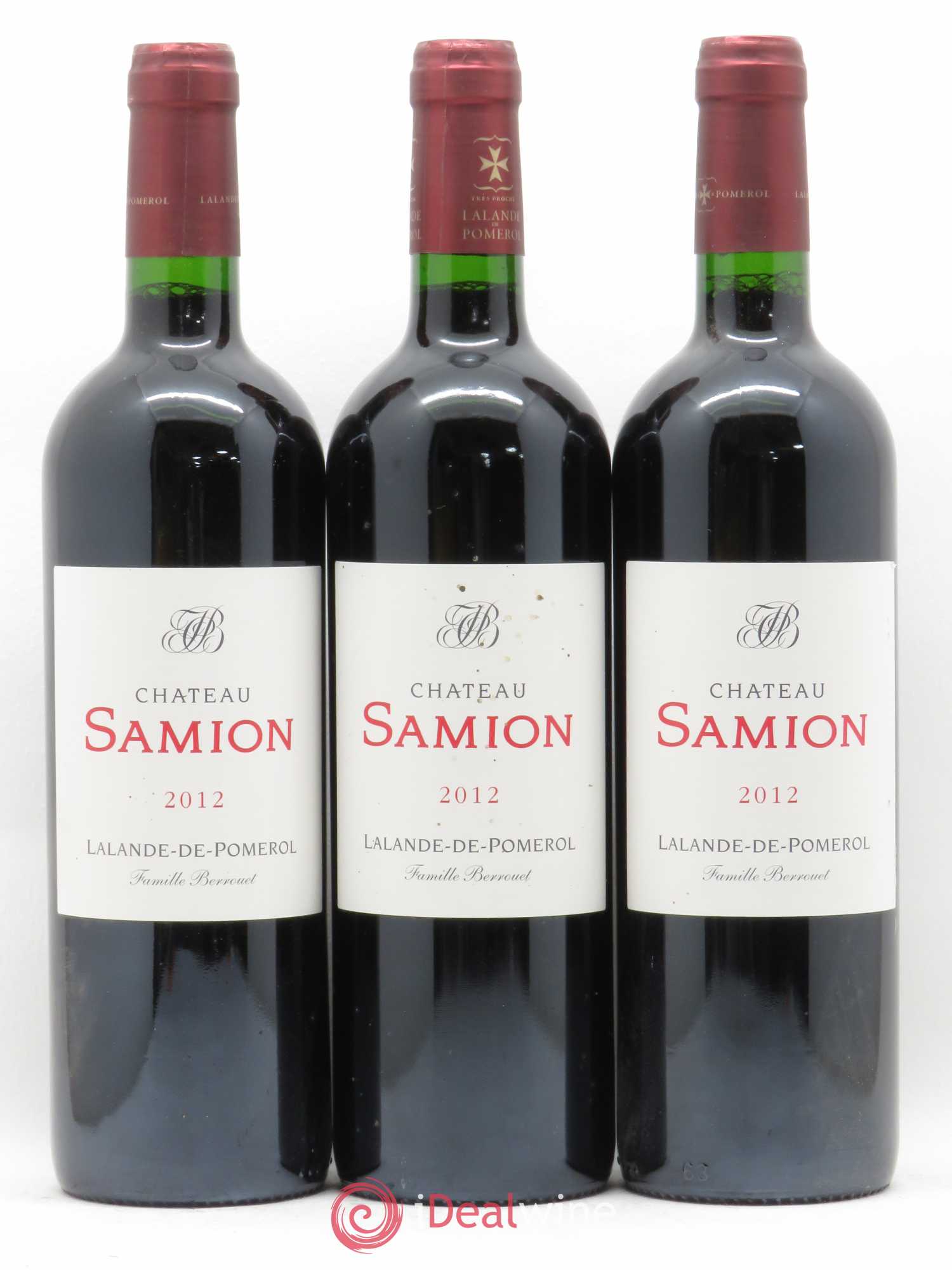 Lalande-de-Pomerol Château Samion 2012 - Lot de 3 bouteilles - 0