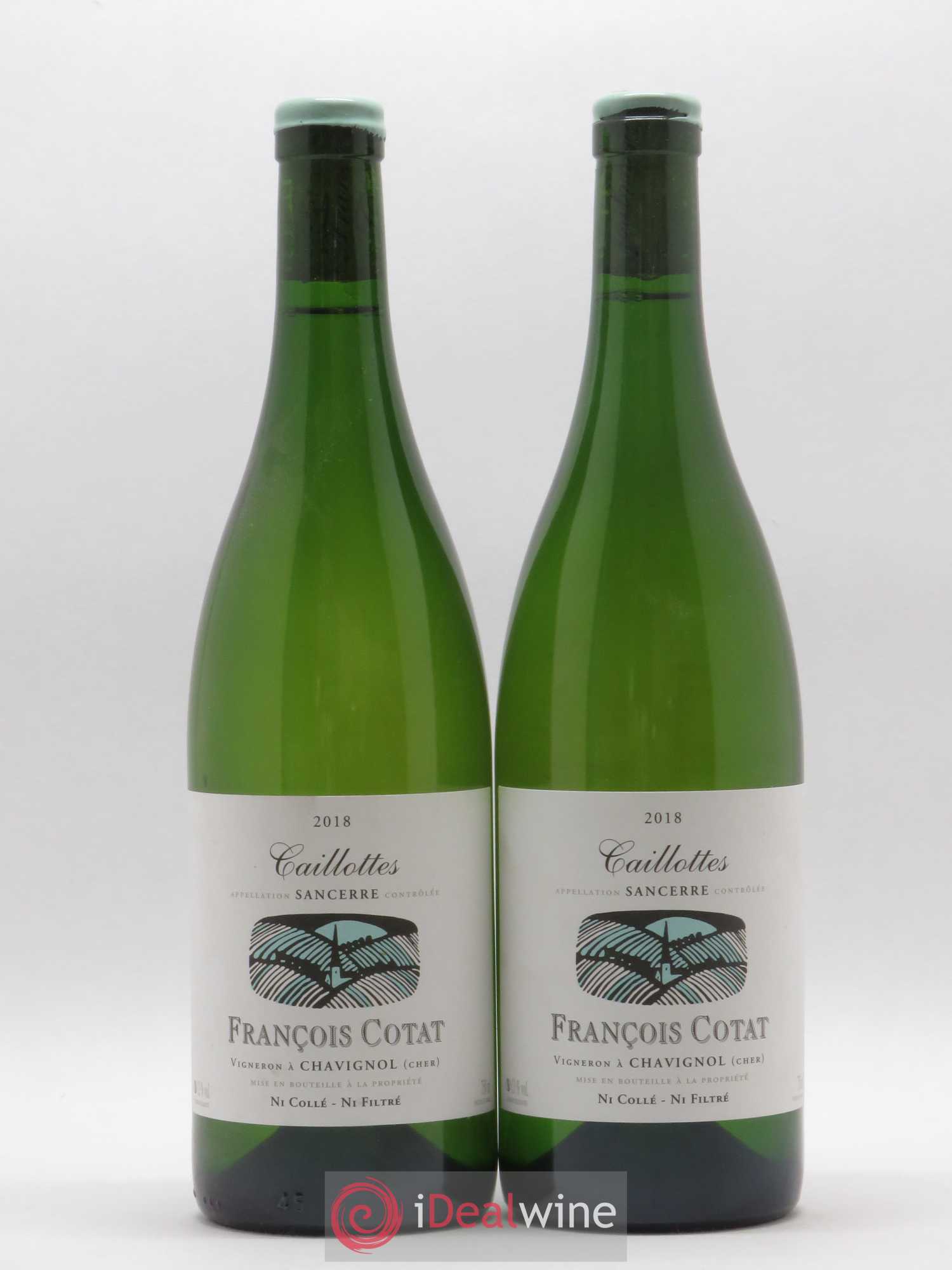 Sancerre Les Caillottes François Cotat (sans prix de réserve) 2018 - Lot de 2 bouteilles - 0