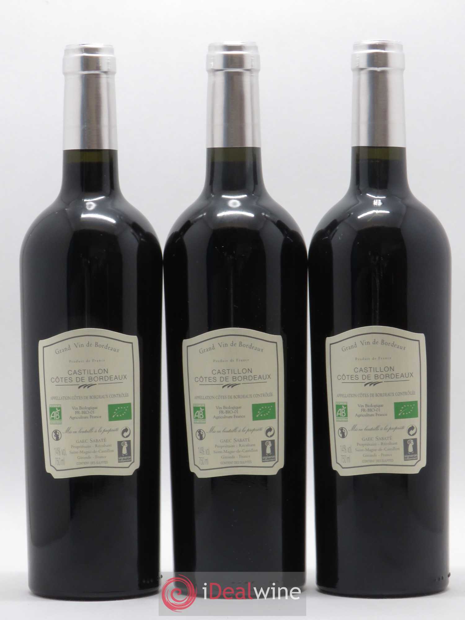 Castillon-Côtes-de-Bordeaux (Côtes-de-Castillon) Château Fontbaude Ame De Fontbaude (sans prix de réserve) 2015 - Posten von 3 Flaschen - 1
