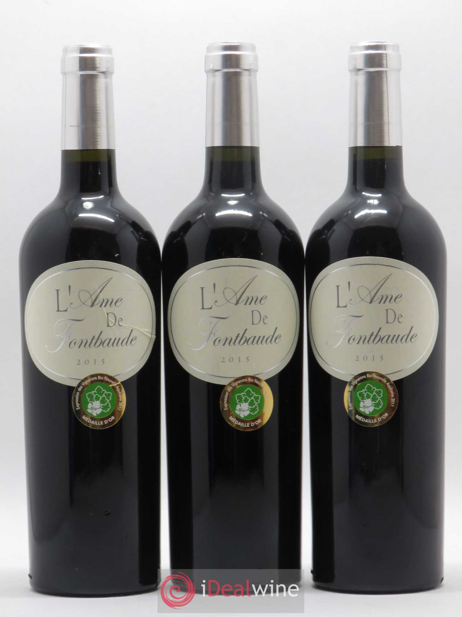 Castillon-Côtes-de-Bordeaux (Côtes-de-Castillon) Château Fontbaude Ame De Fontbaude (sans prix de réserve) 2015 - Posten von 3 Flaschen - 0