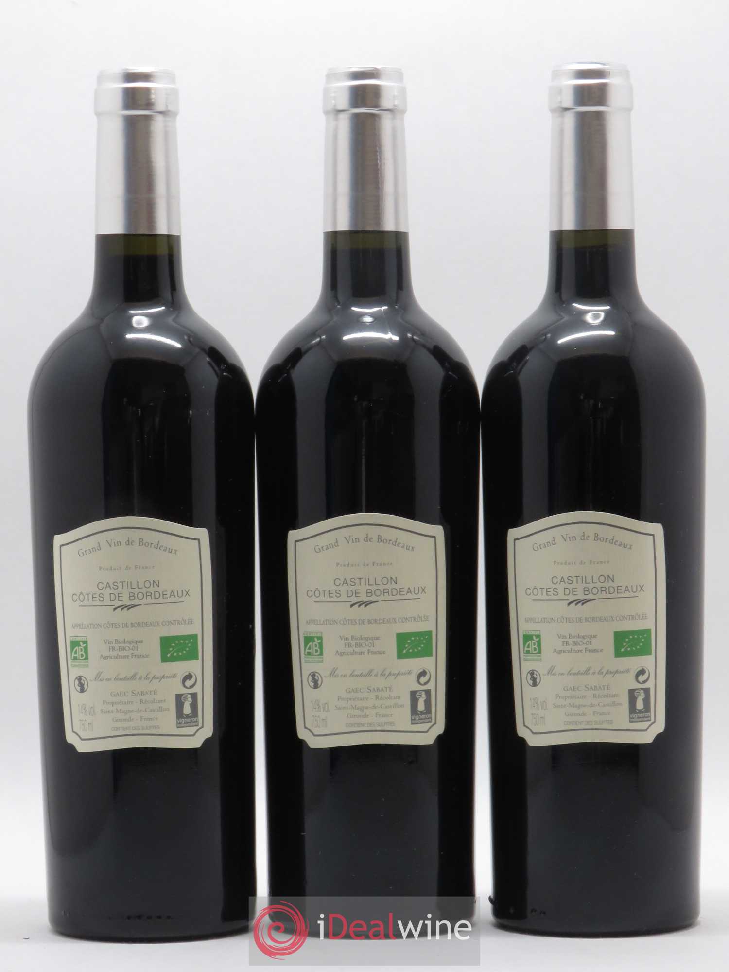 Castillon-Côtes-de-Bordeaux (Côtes-de-Castillon) Château Fontbaude Ame De Fontbaude (sans prix de réserve) 2015 - Posten von 3 Flaschen - 1