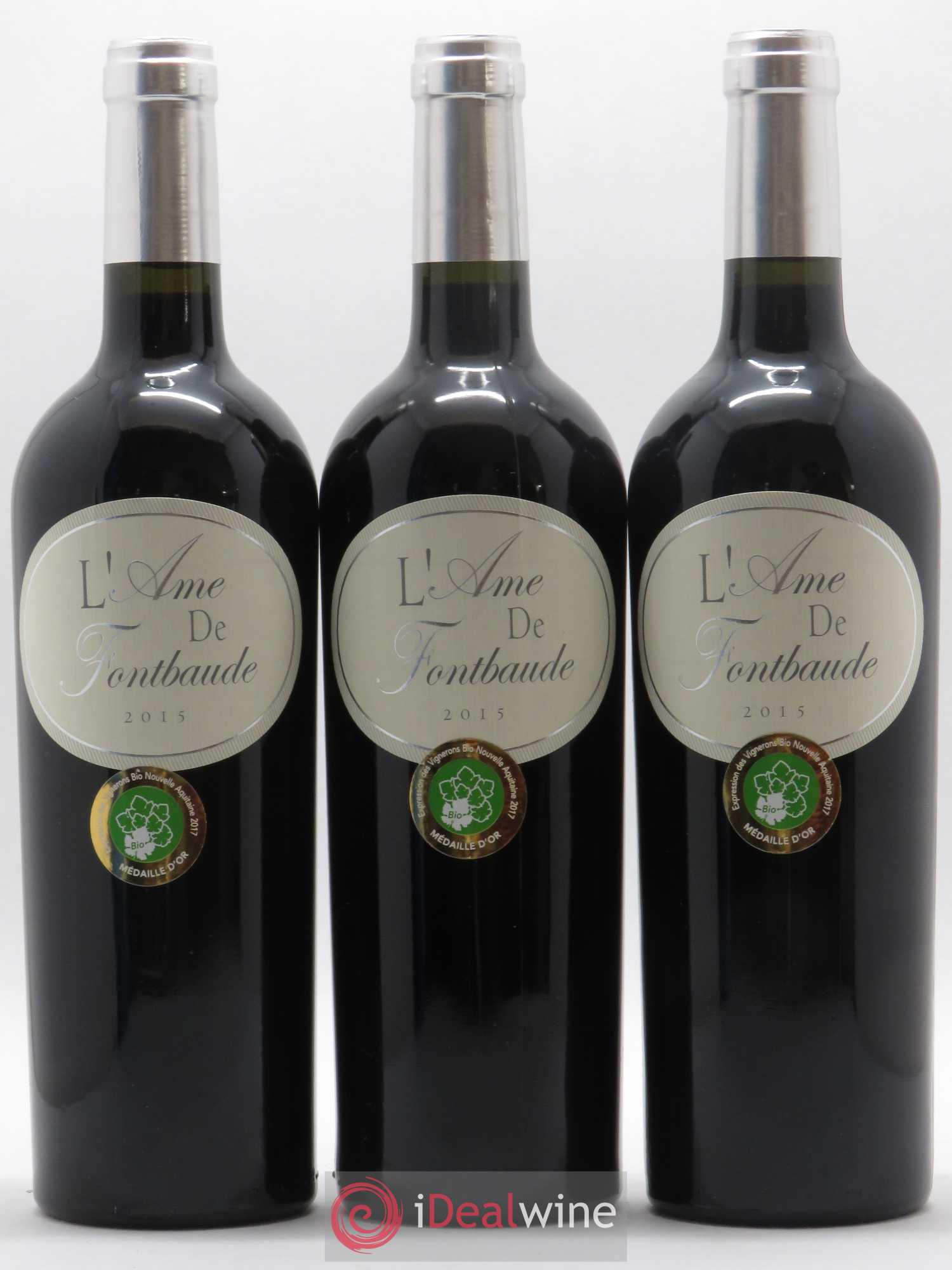Castillon-Côtes-de-Bordeaux (Côtes-de-Castillon) Château Fontbaude Ame De Fontbaude (sans prix de réserve) 2015 - Posten von 6 Flaschen - 1
