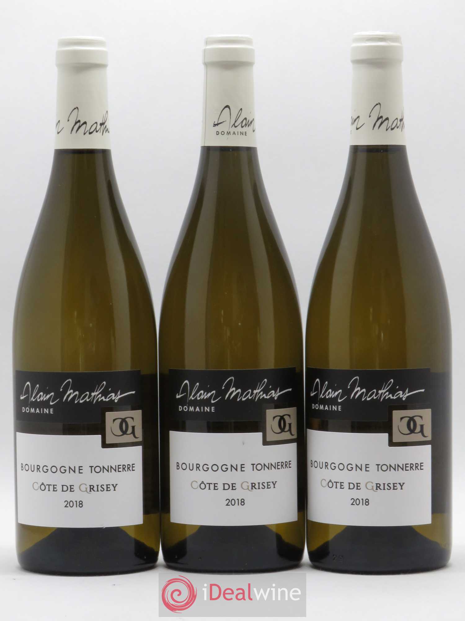 Bourgogne Tonnerre Côte De Grisey Alain Mathias (sans prix de réserve) 2018 - Posten von 3 Flaschen - 0
