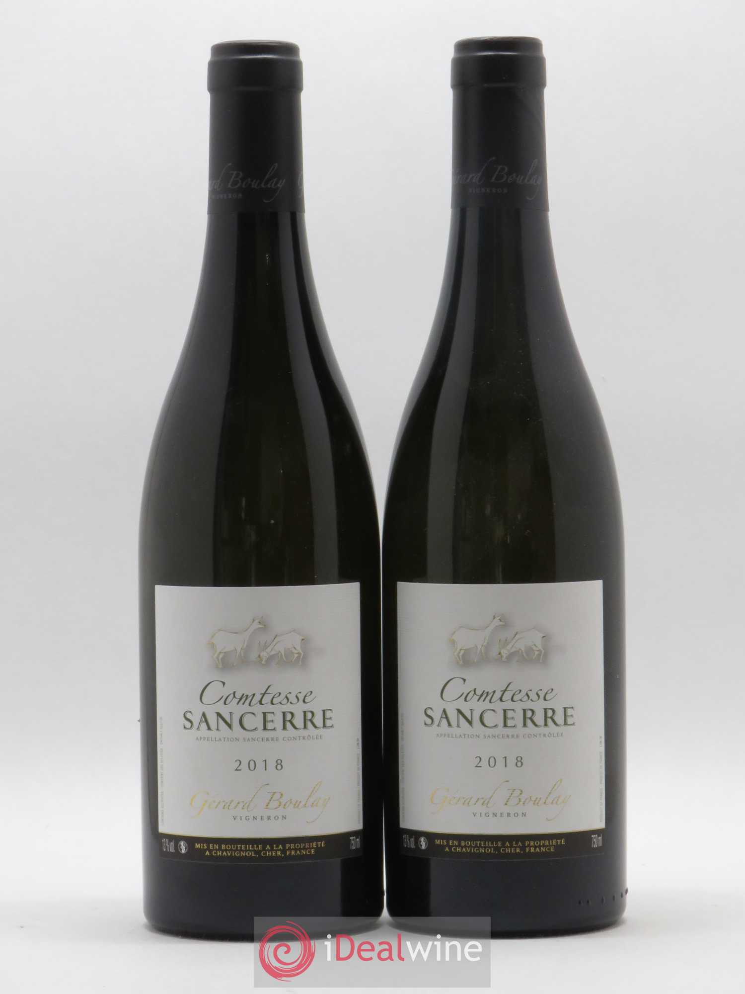 Sancerre Comtesse Gérard Boulay (sans prix de réserve) 2018 - Lot de 2 bouteilles - 0