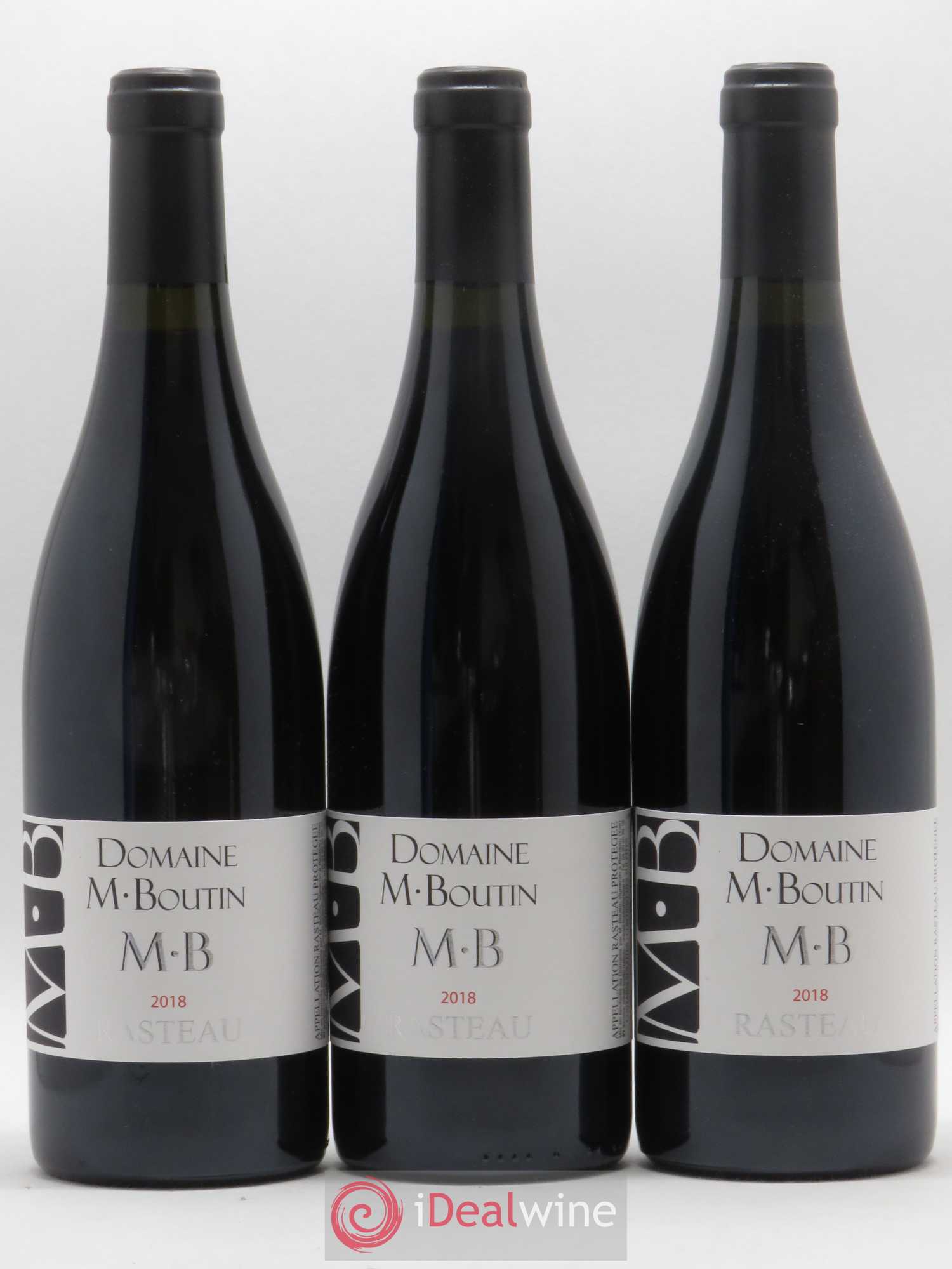 Rasteau Domaine Boutin (sans prix de réserve) 2018 - Lotto di 3 bottiglie - 0