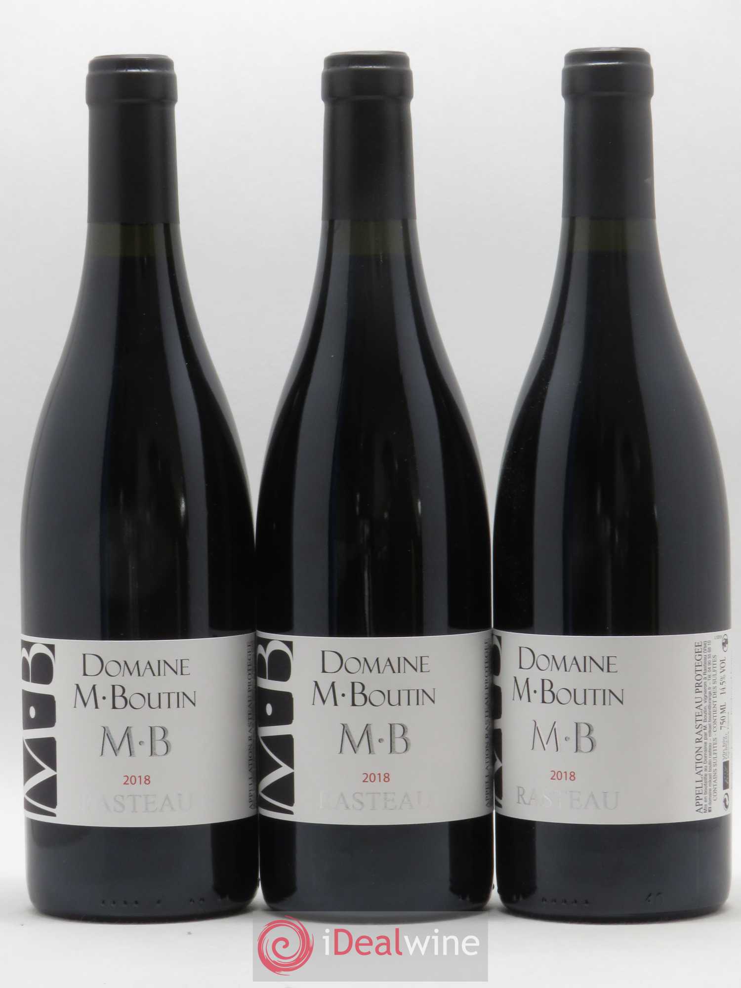 Rasteau Domaine Boutin (sans prix de réserve) 2018 - Lotto di 3 bottiglie - 0