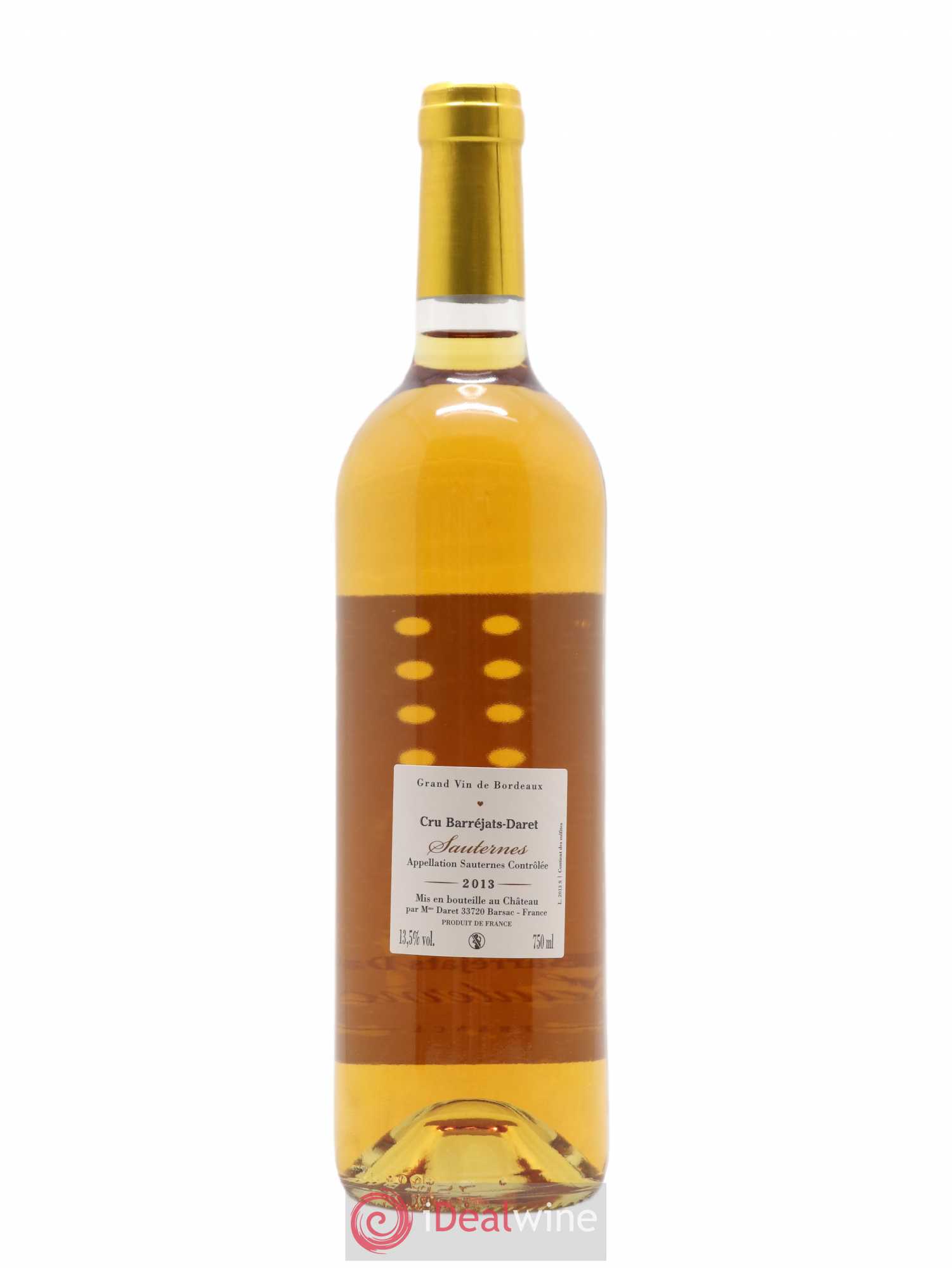 Sauternes Barrejats Daret 2013 - Posten von 1 Flasche - 1
