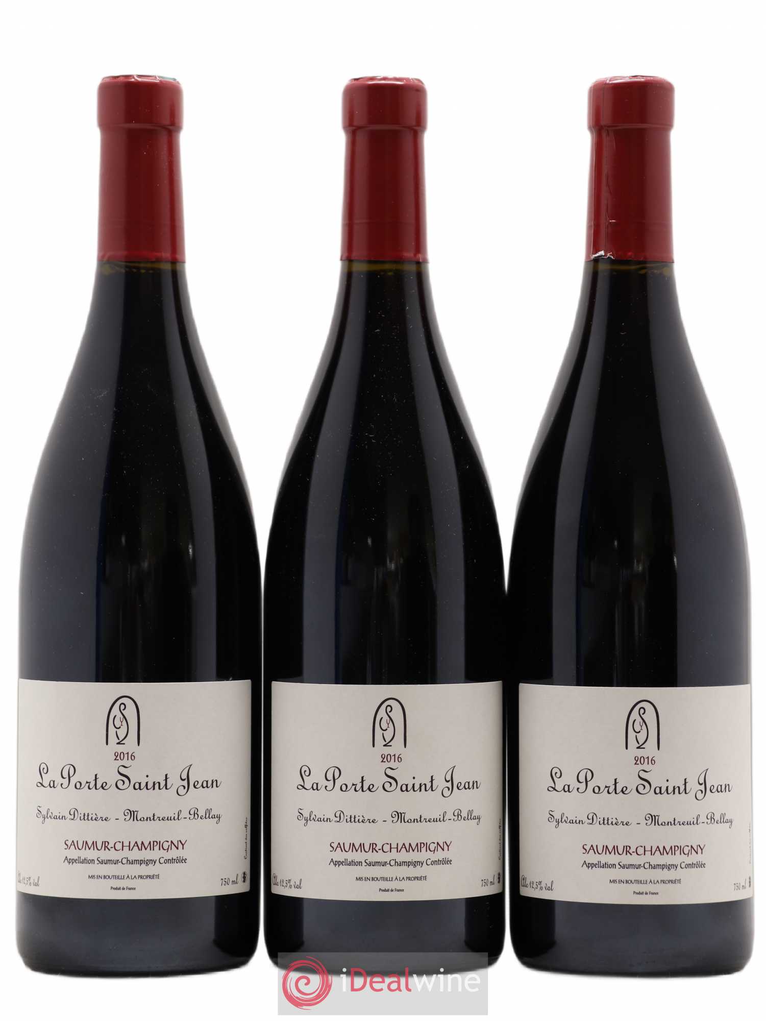 Saumur-Champigny La Porte Saint Jean 2016 - Lot de 3 bouteilles - 0