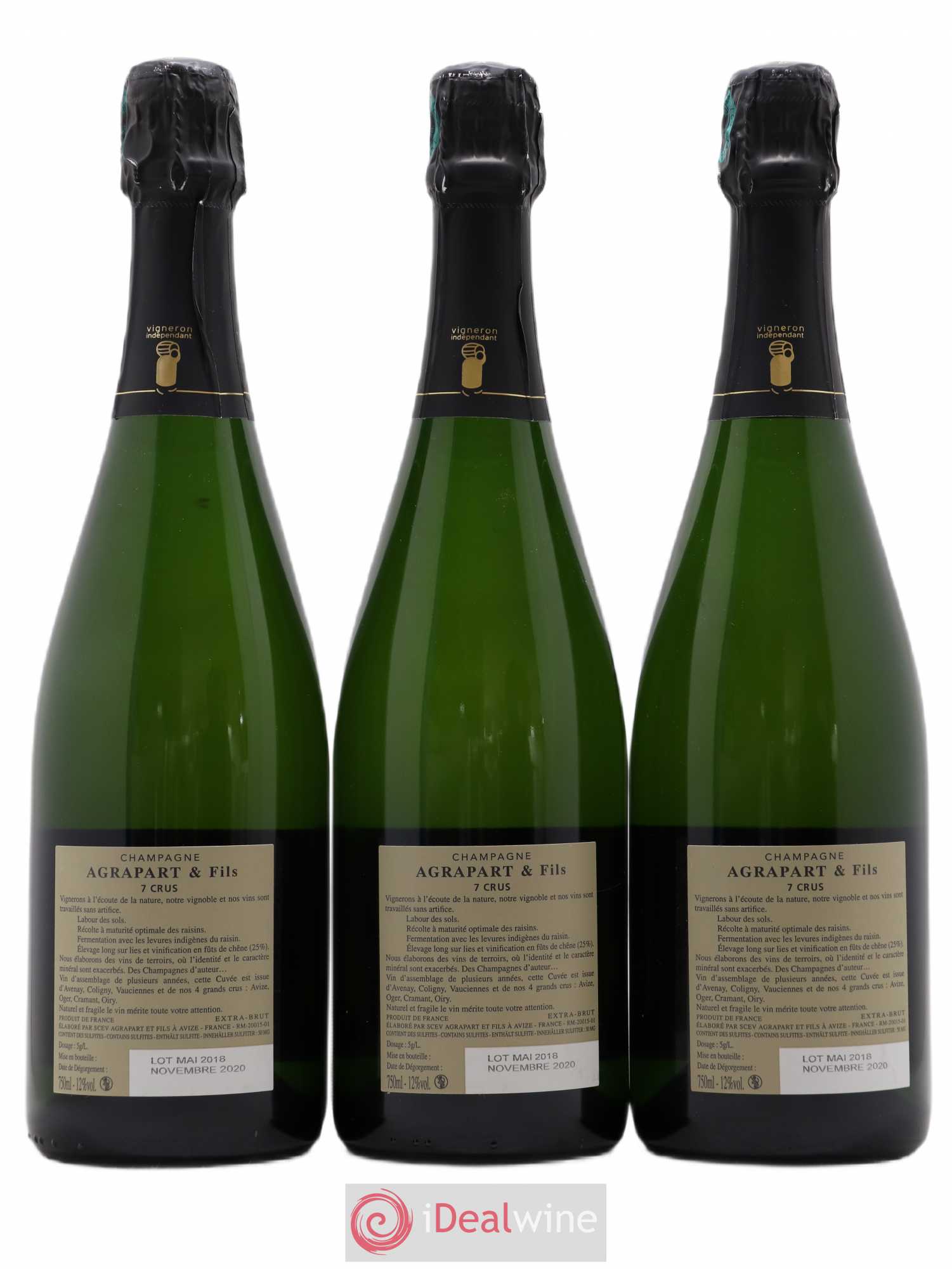 7 Crus Brut Agrapart & Fils - Lot de 3 bouteilles - 1
