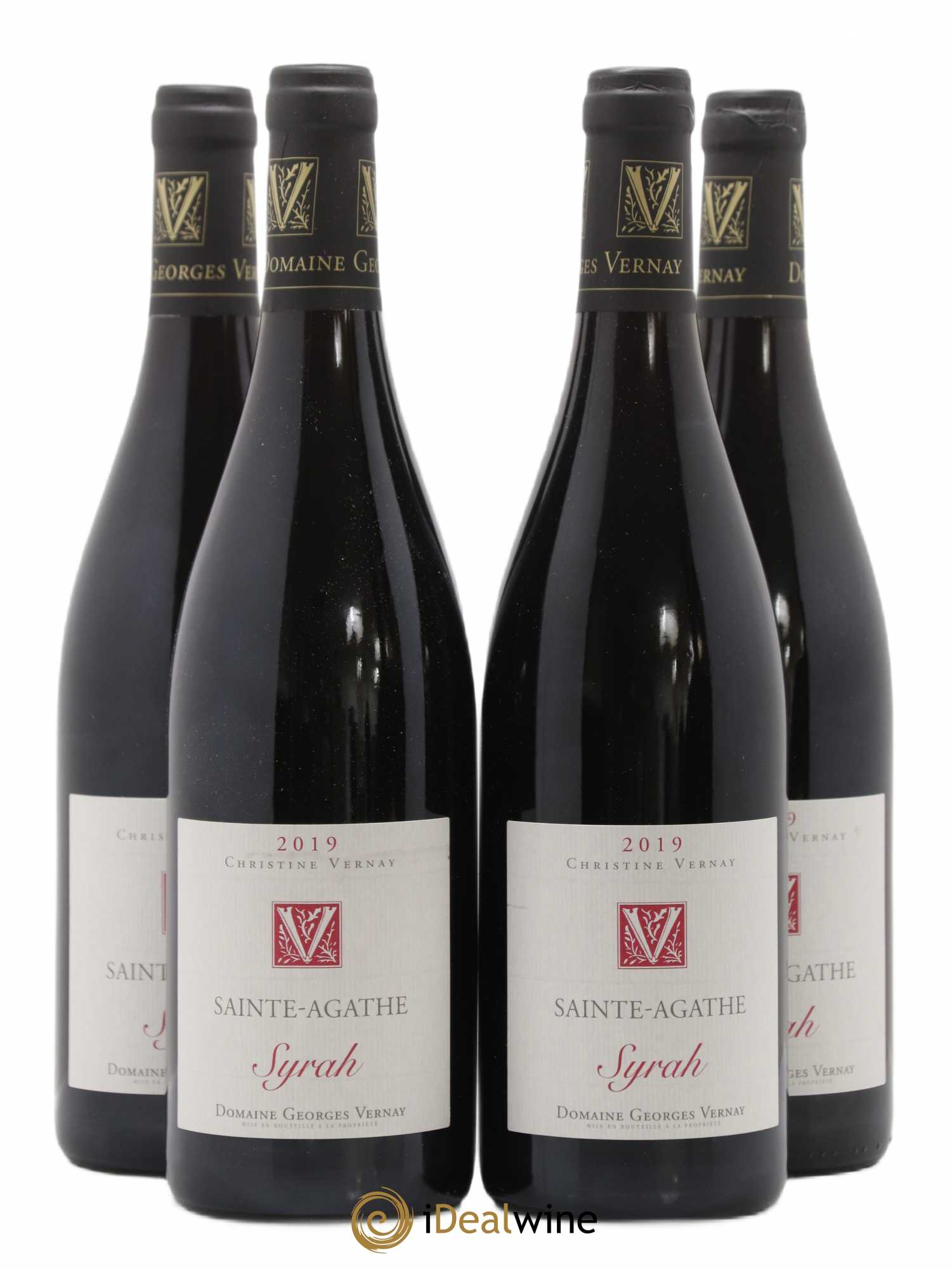 Côtes-du-Rhône Sainte-Agathe Georges Vernay (sans prix de réserve) 2019 - Lot de 4 bouteilles - 0