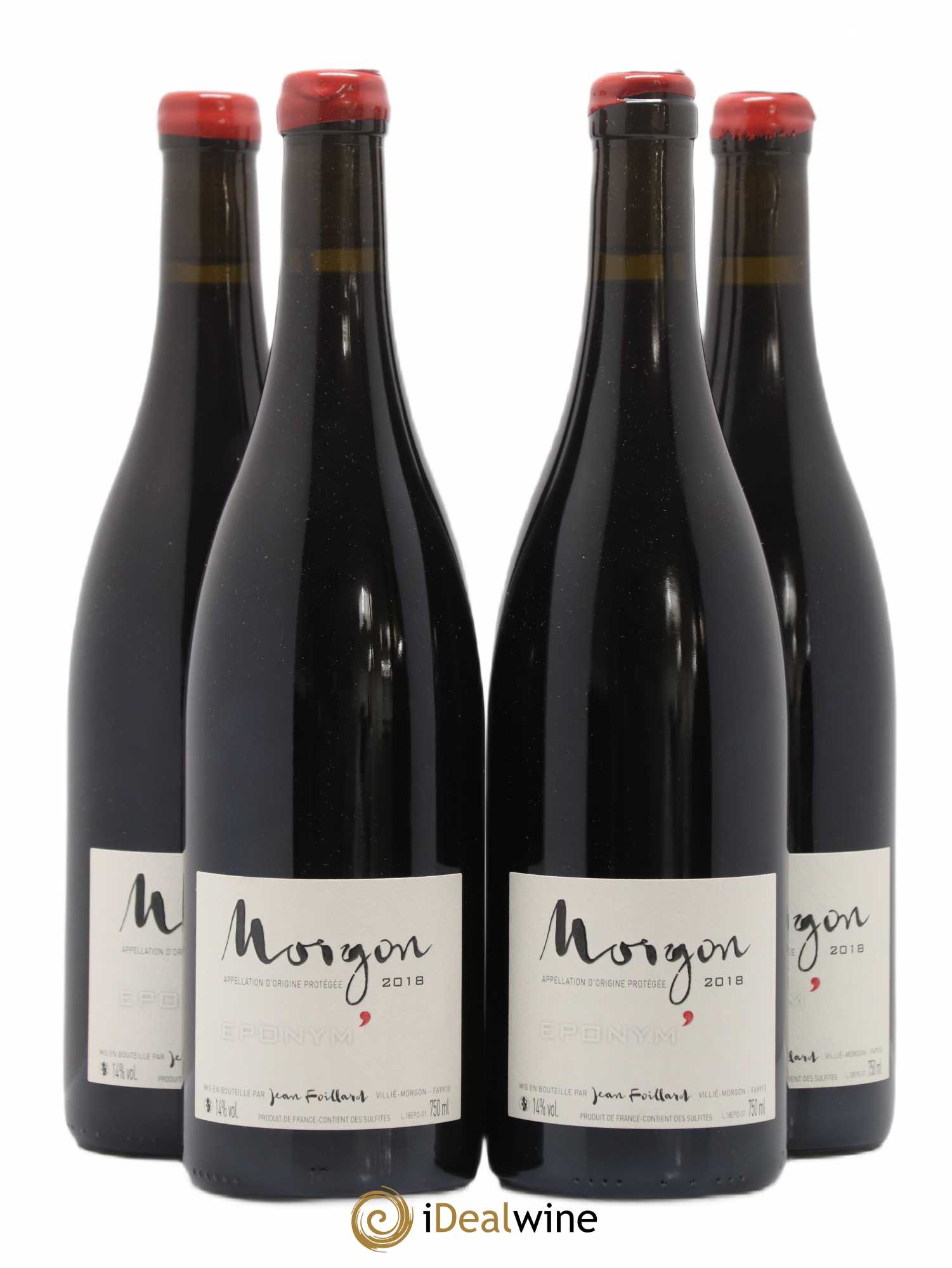 Morgon Les Charmes Eponym Jean Foillard (sans prix de réserve) 2018 - Lot de 4 bouteilles - 0