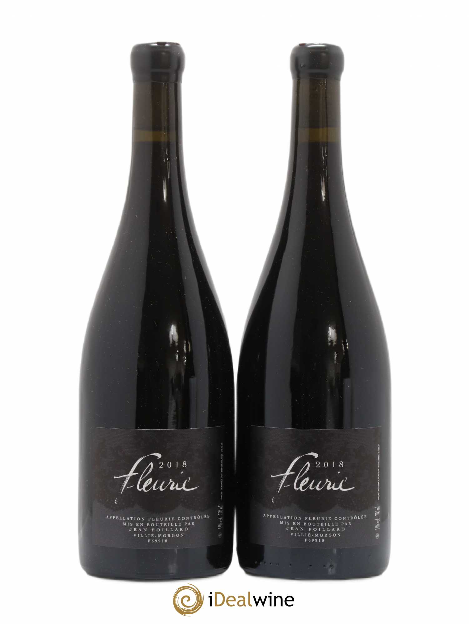 Fleurie Jean Foillard (sans prix de réserve) 2018 - Lot de 2 bouteilles - 0