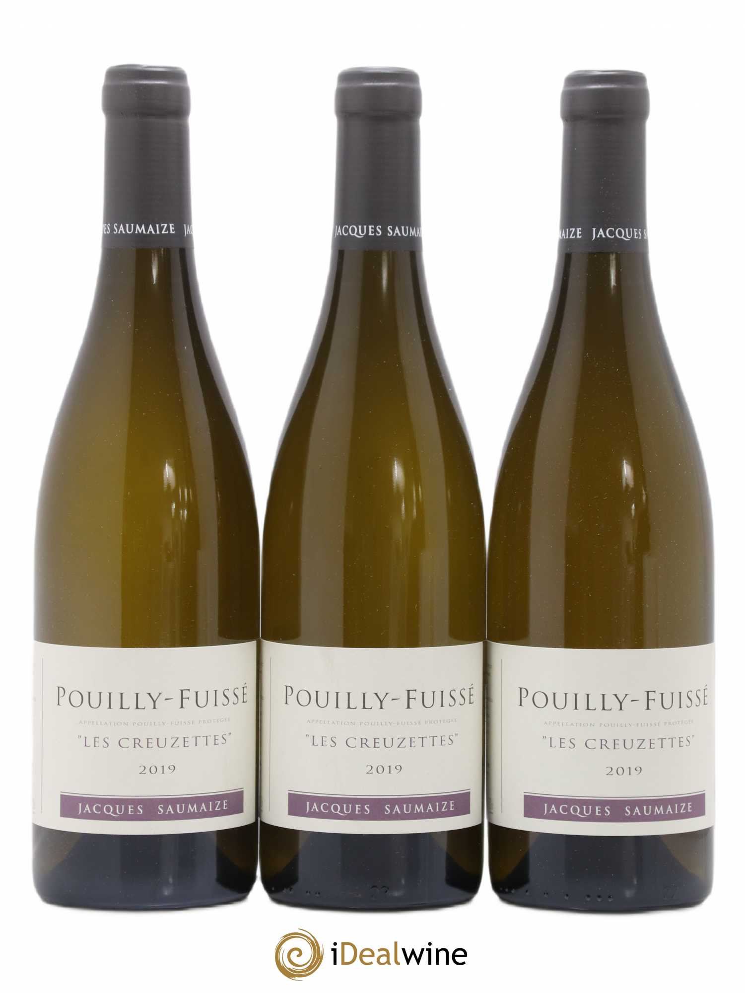Pouilly-Fuissé Jacques et Nathalie Saumaize Les Crezettes (sans prix de réserve) 2019 - Lotto di 3 bottiglie - 0