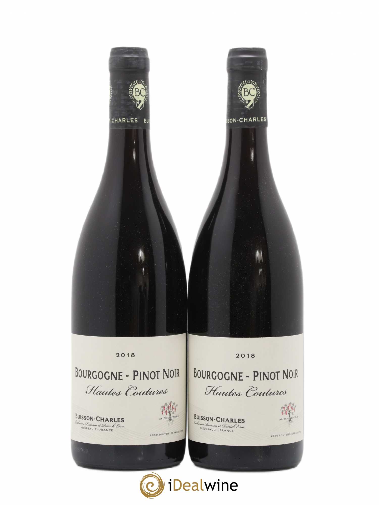 Bourgogne Pinot Noir Hautes Coutures Domaine Buisson Charles (sans prix de réserve) 2018 - Posten von 2 Flaschen - 0