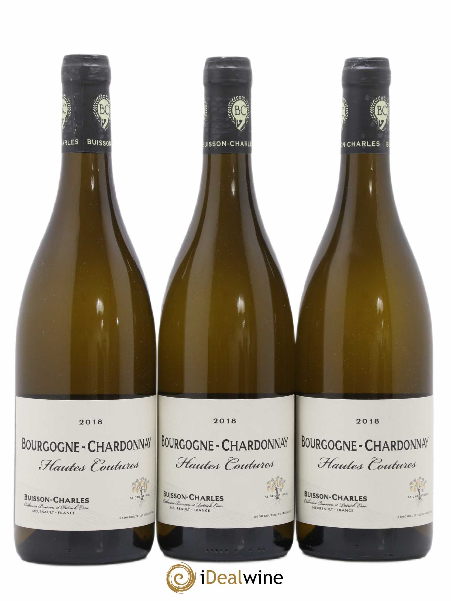 Bourgogne Chardonnay Hautes Coutures Domaine Buisson Charles (sans prix de réserve) 2018 - Posten von 3 Flaschen - 0