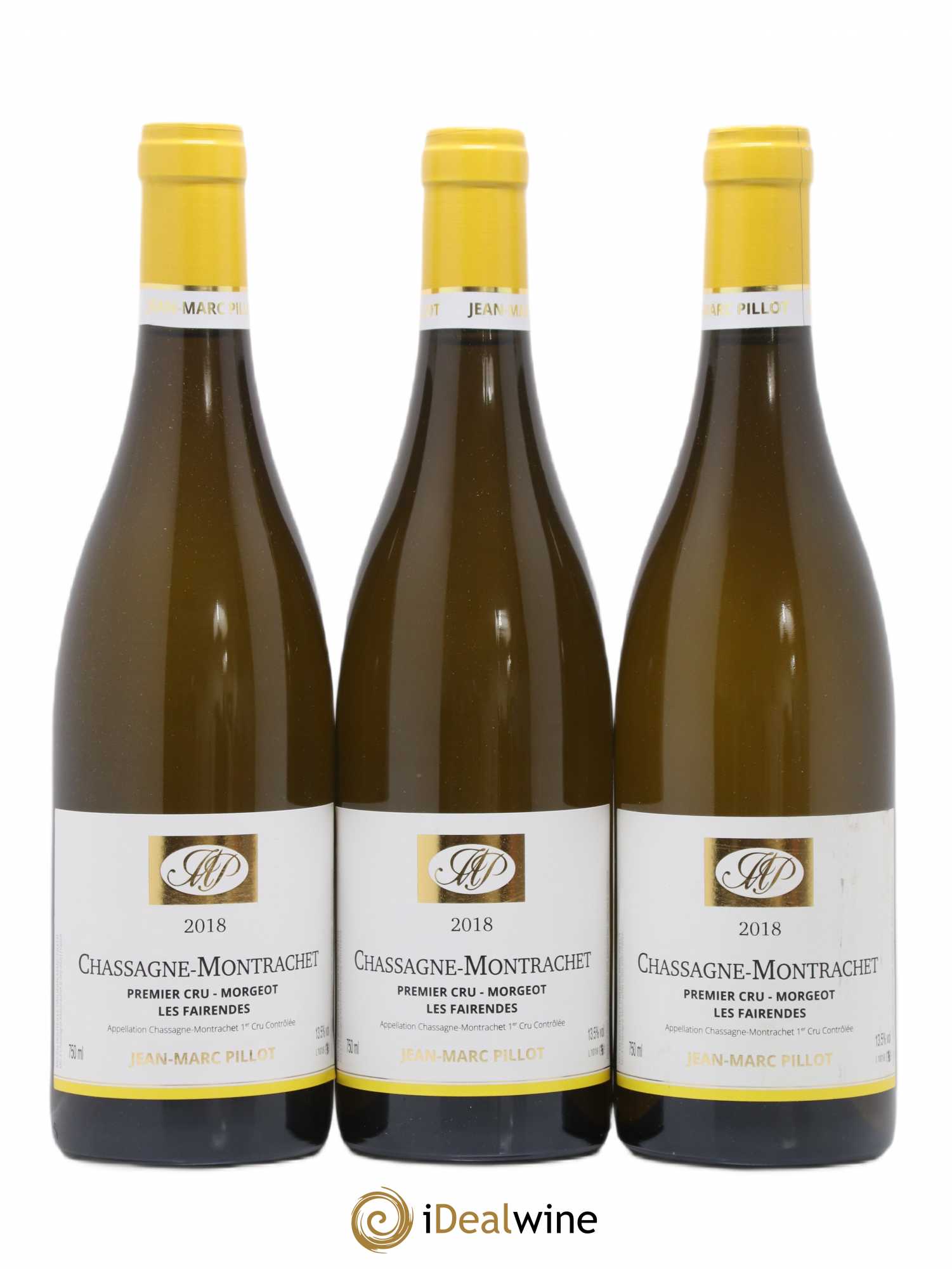 Chassagne-Montrachet 1er Cru Morgeot Les Fairendes Jean Marc Pillot (sans prix de réserve) 2018 - Posten von 3 Flaschen - 0