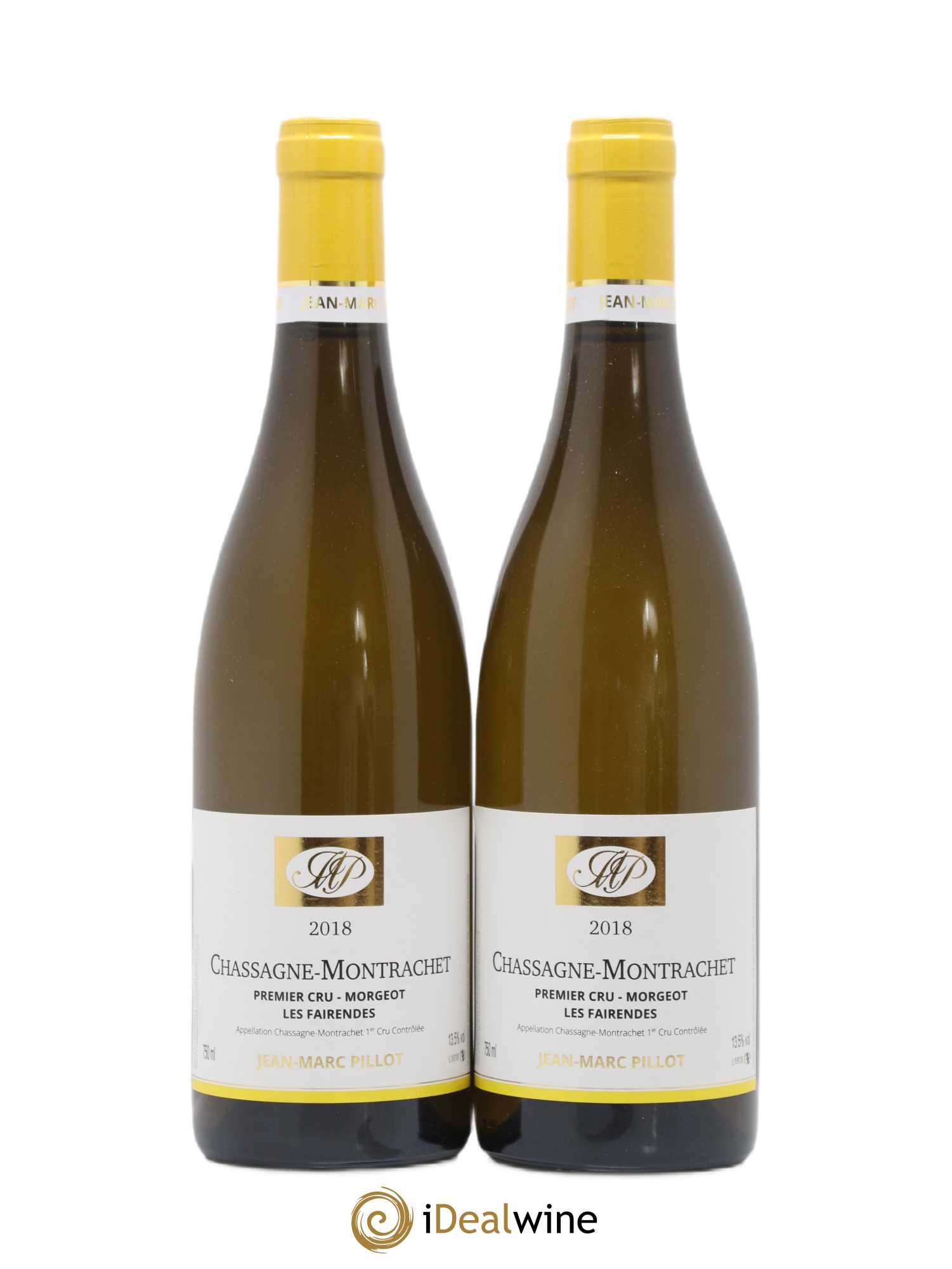 Chassagne-Montrachet 1er Cru Morgeot Les Fairendes Jean Marc Pillot (sans prix de réserve) 2018 - Lotto di 2 bottiglie - 0