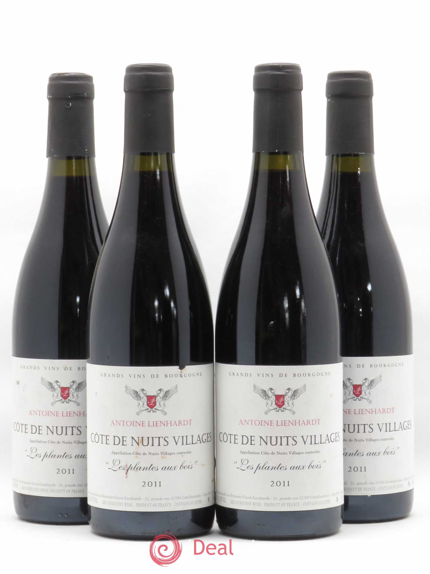 Côte de Nuits-Villages Les Plantes aux Bois Domaine Antoine Lienhardt 2011 - Posten von 4 Flaschen - 0