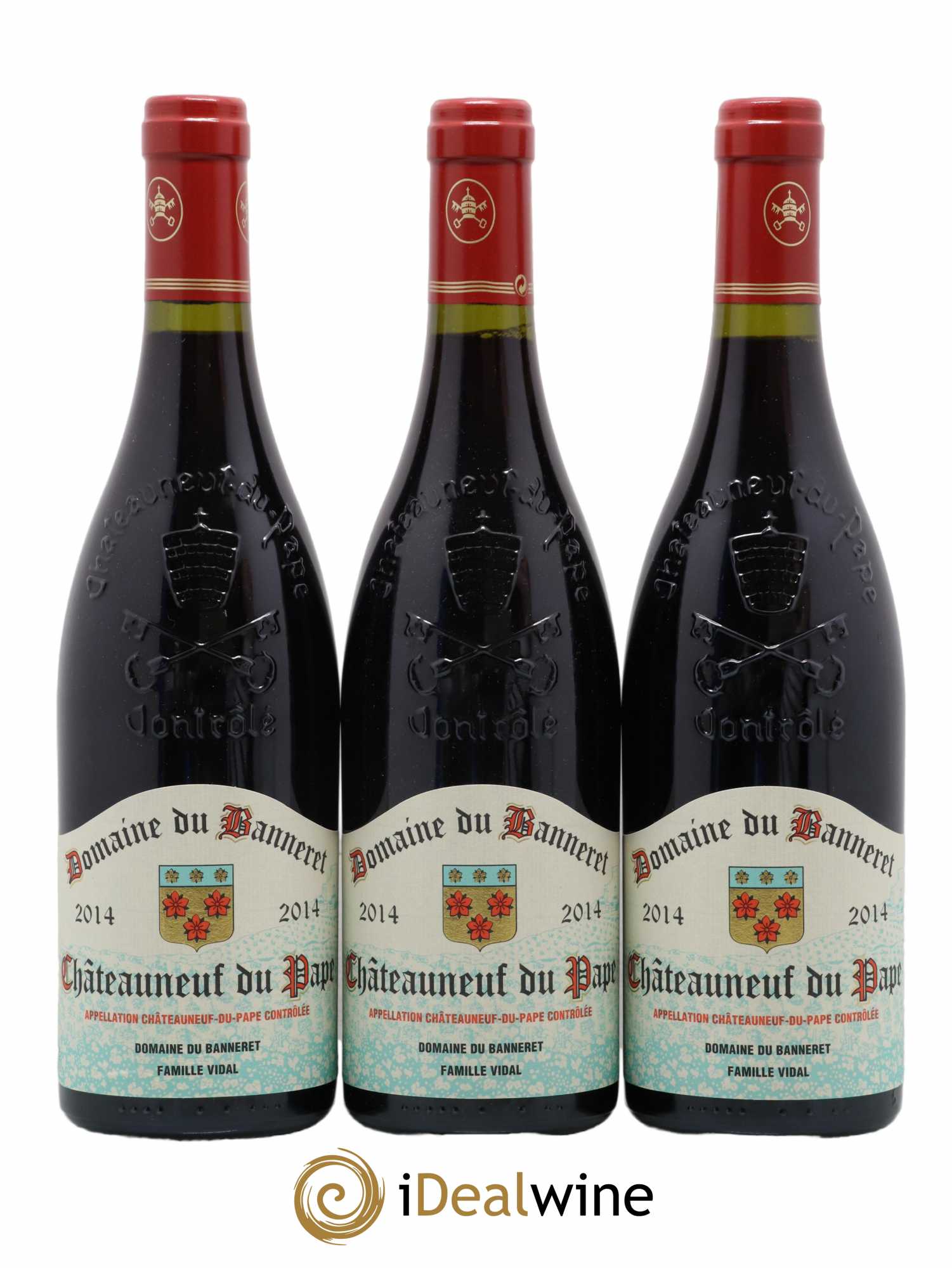 Châteauneuf-du-Pape Domaine Banneret (no reserve) 2014 - Lot of 3 bottles - 0