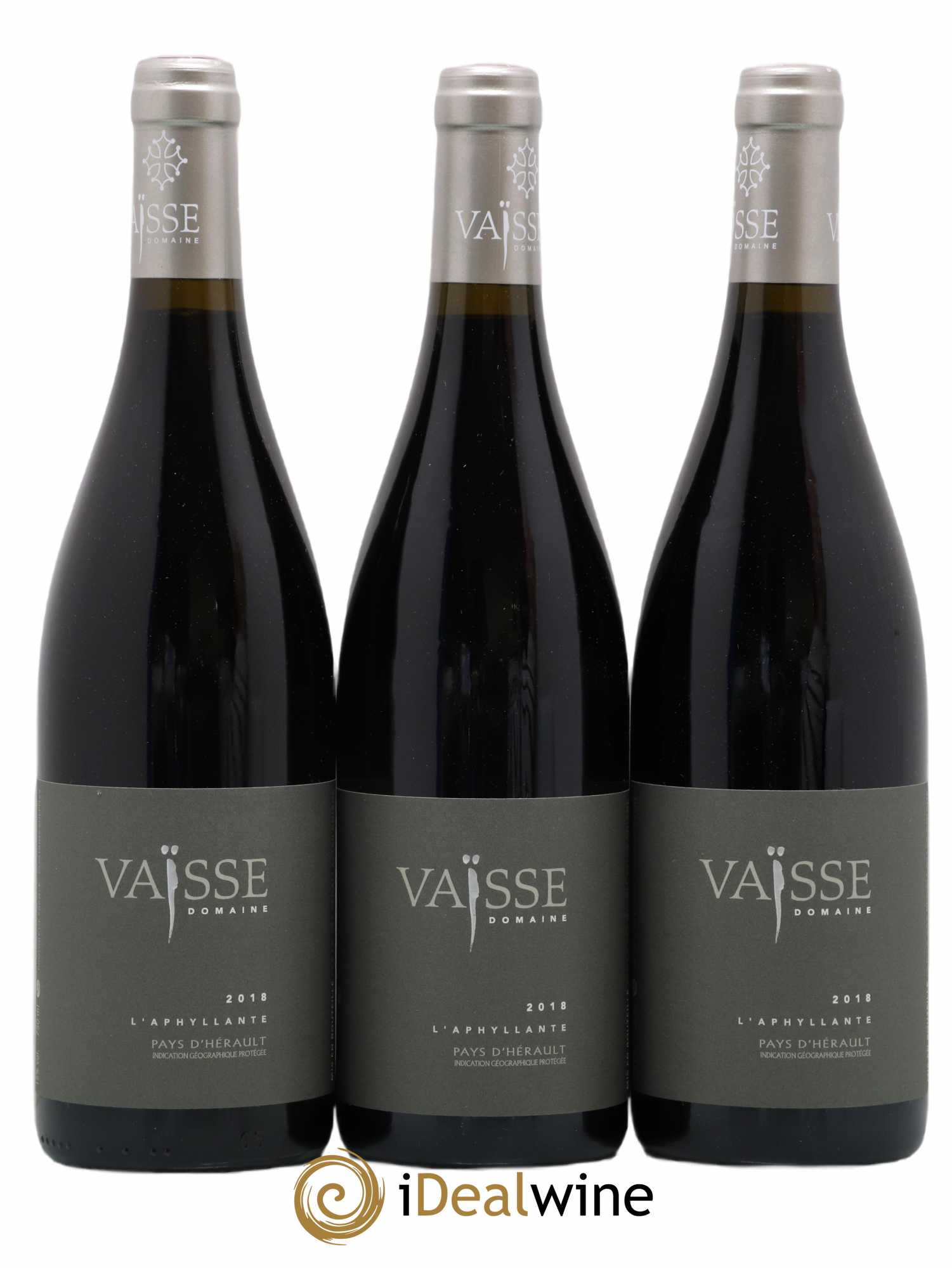 Pays d'Hérault L'Aphyllante Vaisse (Domaine) (no reserve) 2018 - Lot of 3 bottles - 0