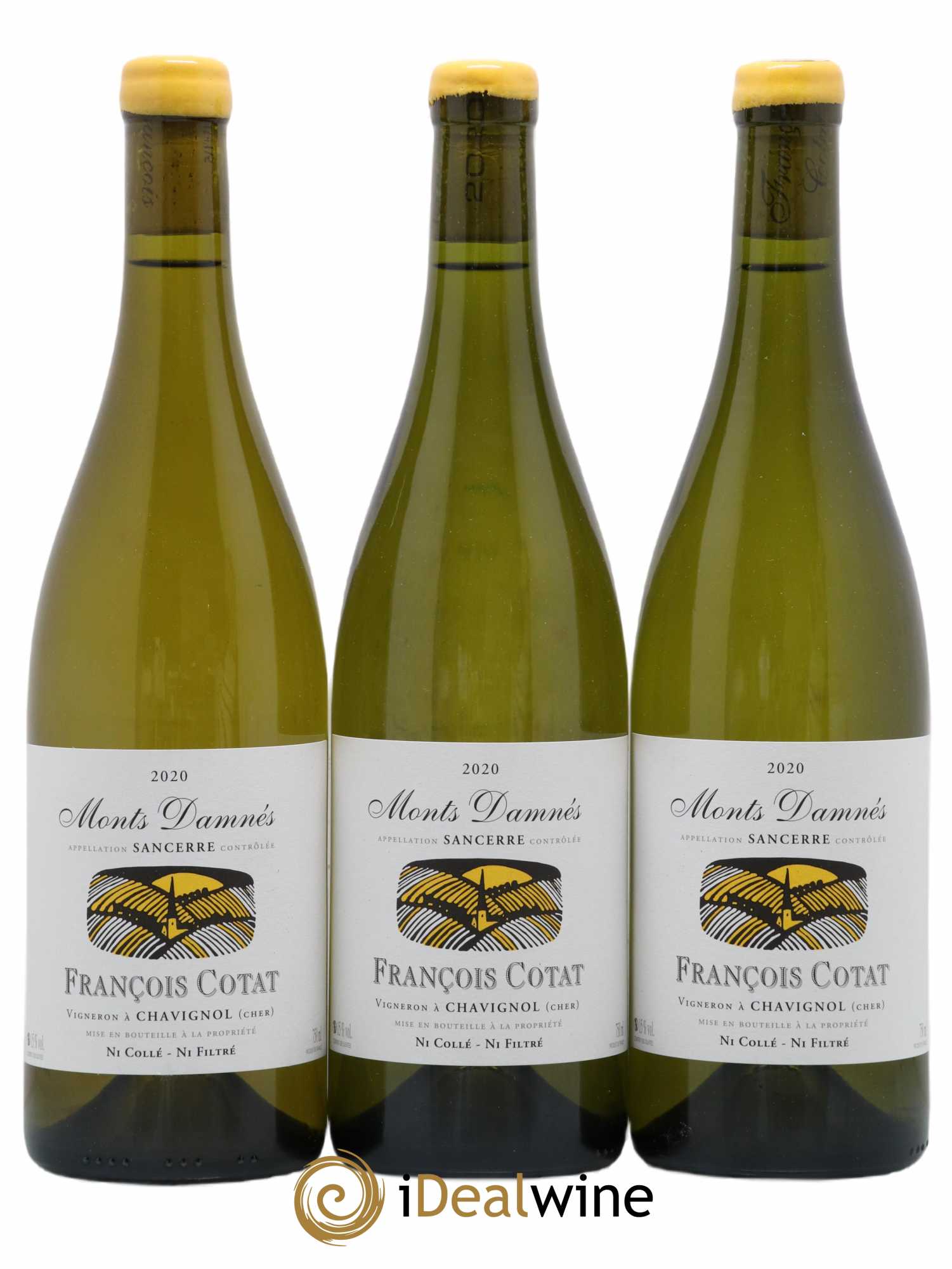 Sancerre Les Monts Damnés François Cotat (no reserve) 2020 - Lot of 3 bottles - 0