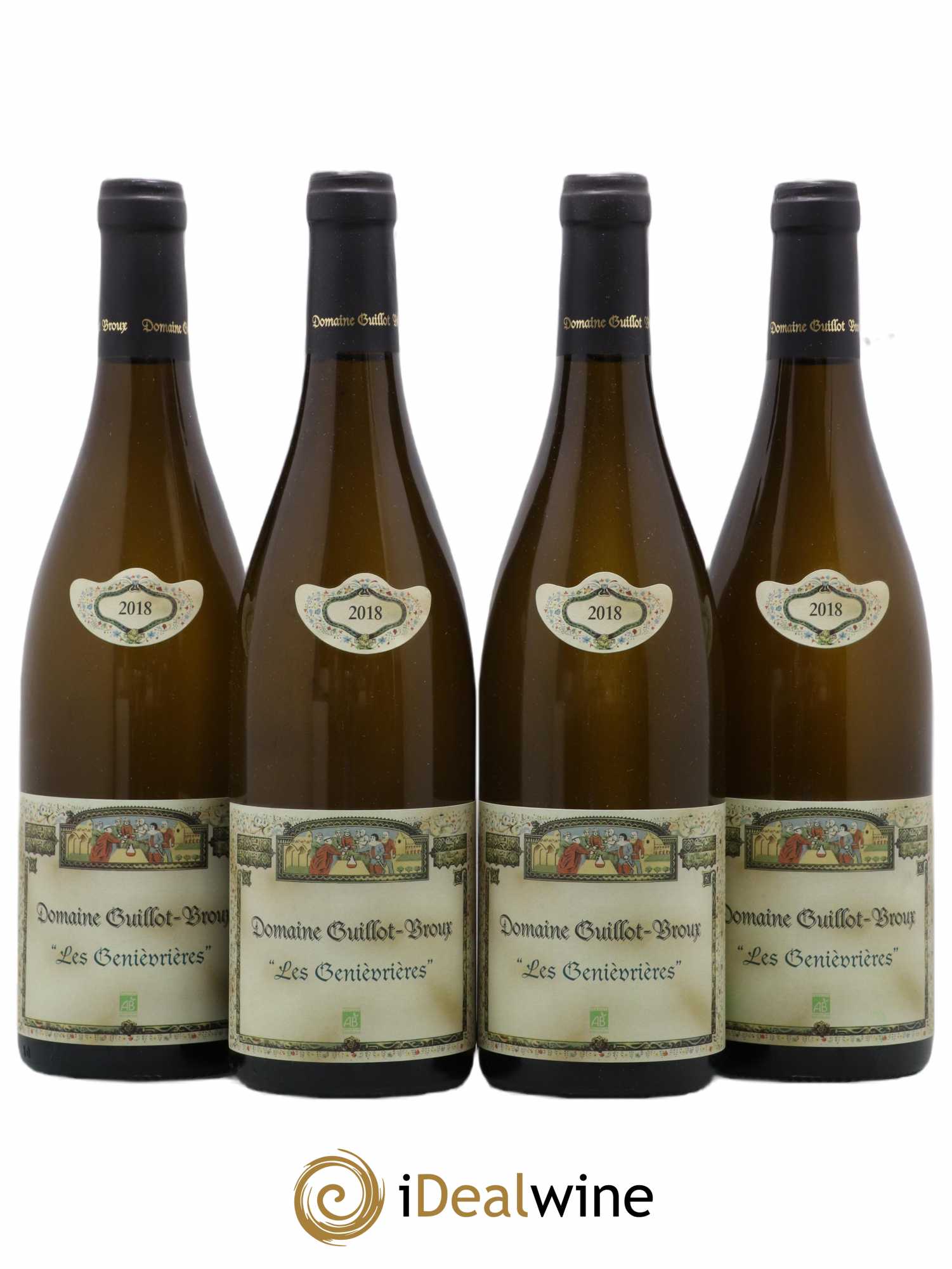 Mâcon-Cruzille Les Genievrières Guillot-Broux (Domaine) (sans prix de réserve) 2018 - Lot de 4 bouteilles - 0