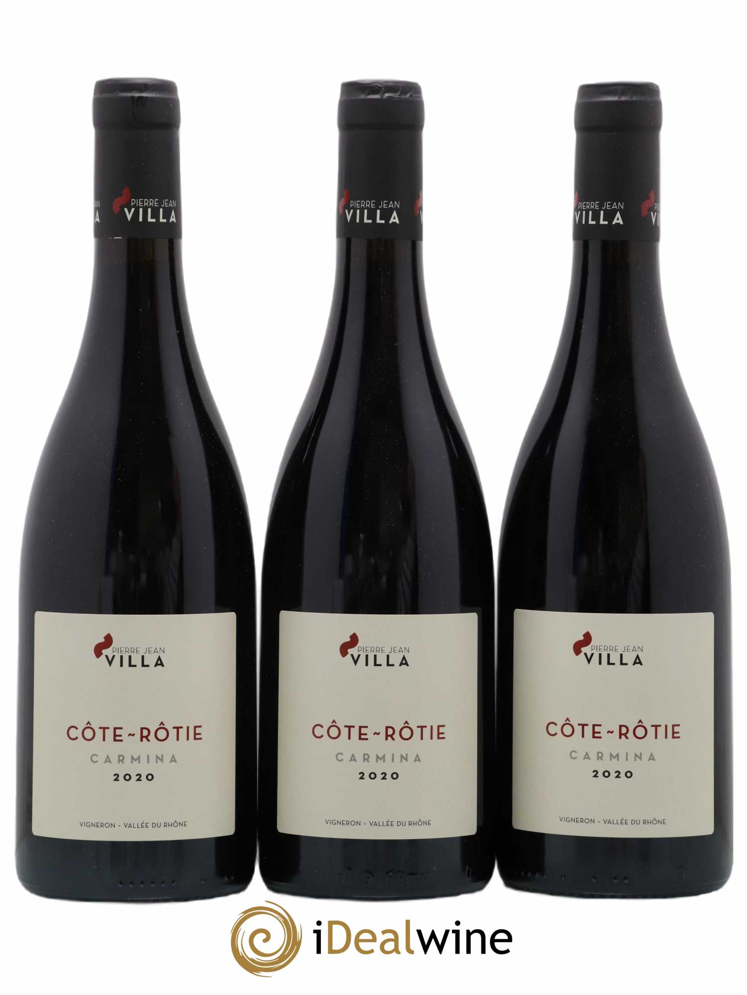 Côte-Rôtie Carmina Pierre-Jean Villa (sans prix de réserve) 2020 - Lot de 3 bouteilles - 0